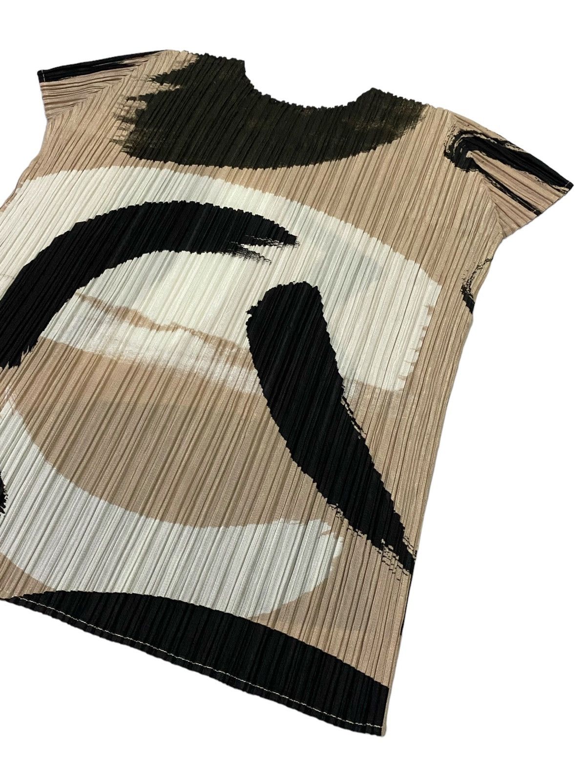 Pleats Please Issey Miyake Pleats Please Issey Miyake Pleated Abstract Print Plisse Top Size M / US 6-8 / IT 42-44 - 15 Thumbnail