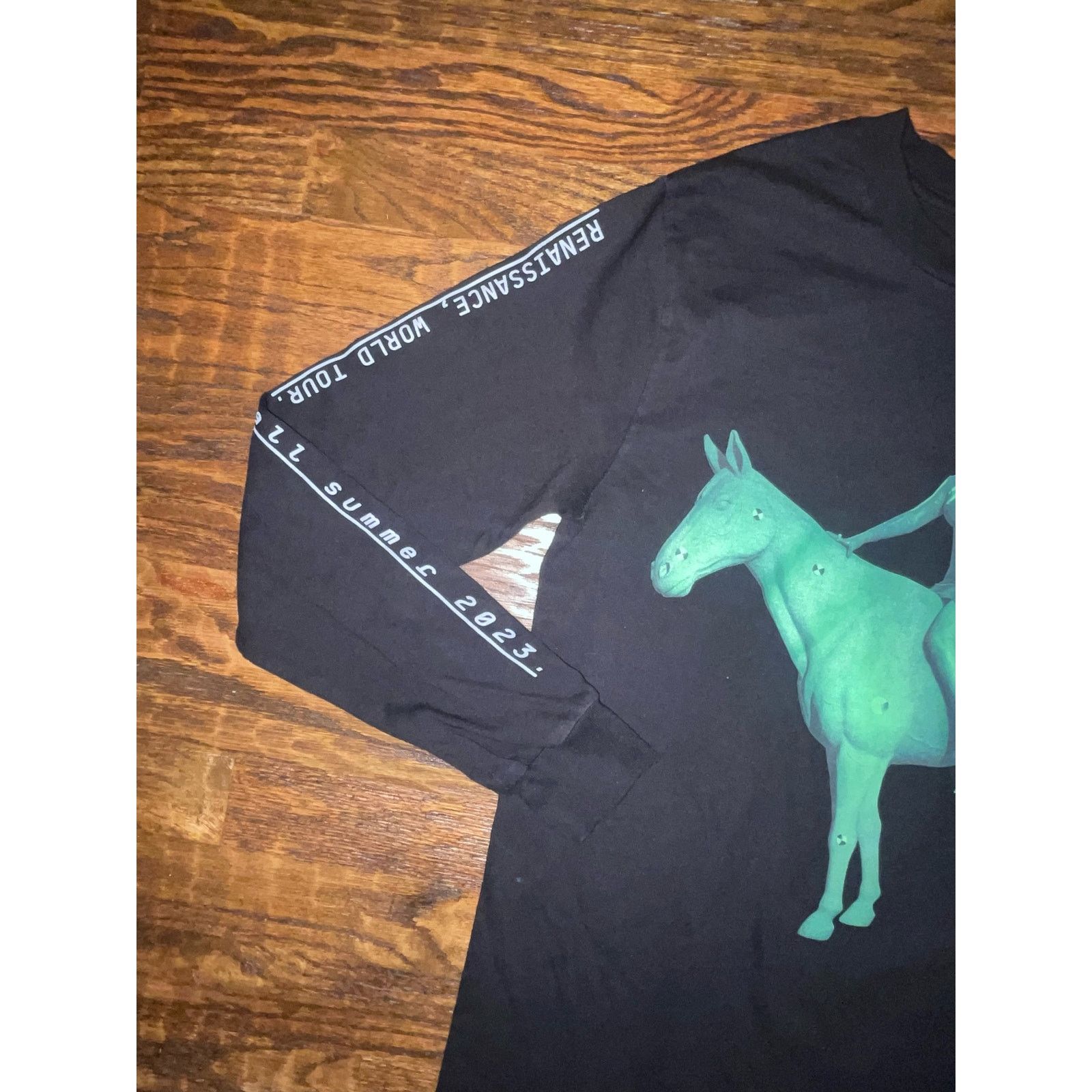 Beyonce BEYONCE RENAISSANCE WORLD TOUR CHROME L/S GREEN HORSE Size S / US 4 / IT 40 - 3 Thumbnail
