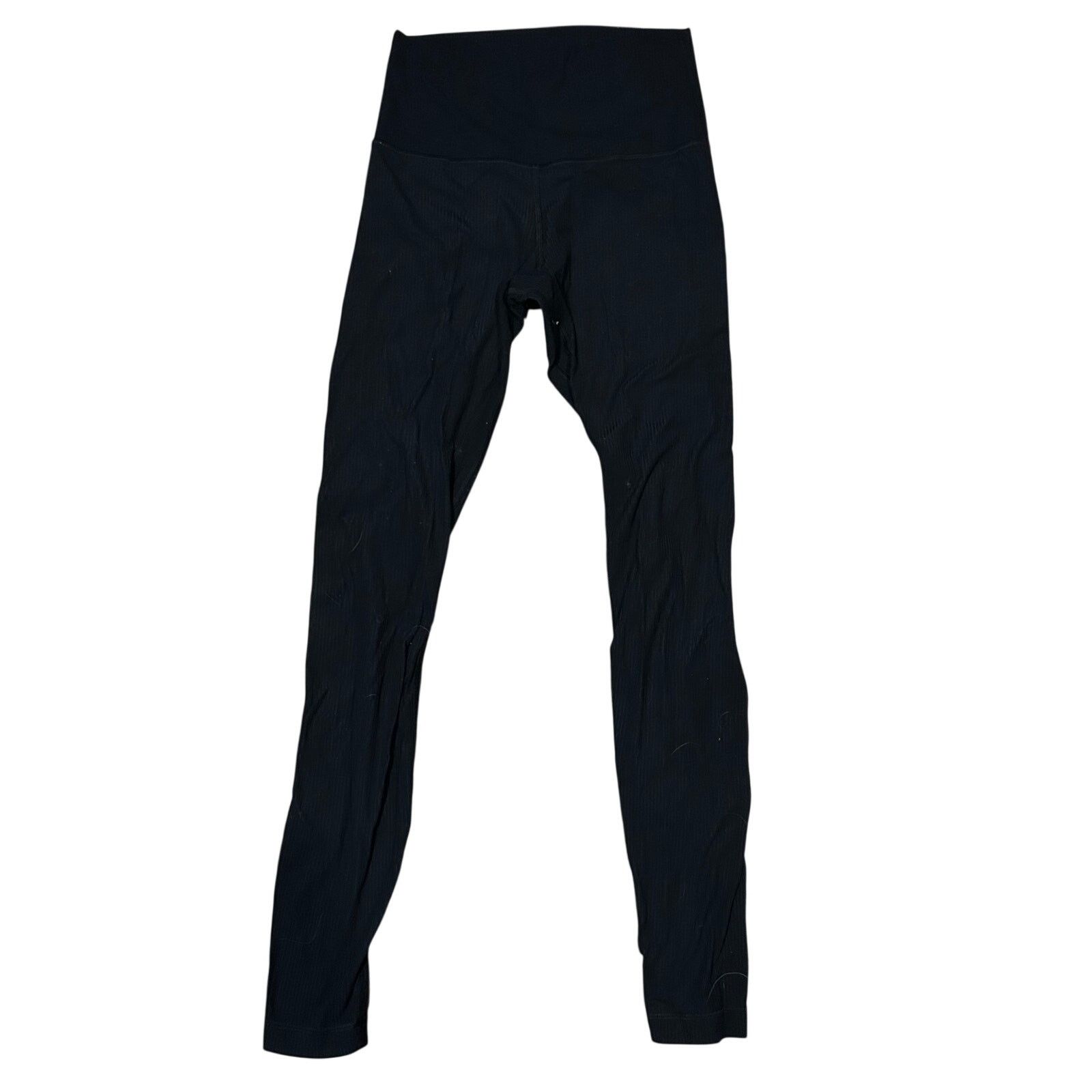 Lululemon Lululemon Black Ribbed Leggings Size 4 Archival Y2K Size 27" / US 4 / IT 40 - 1 Thumbnail