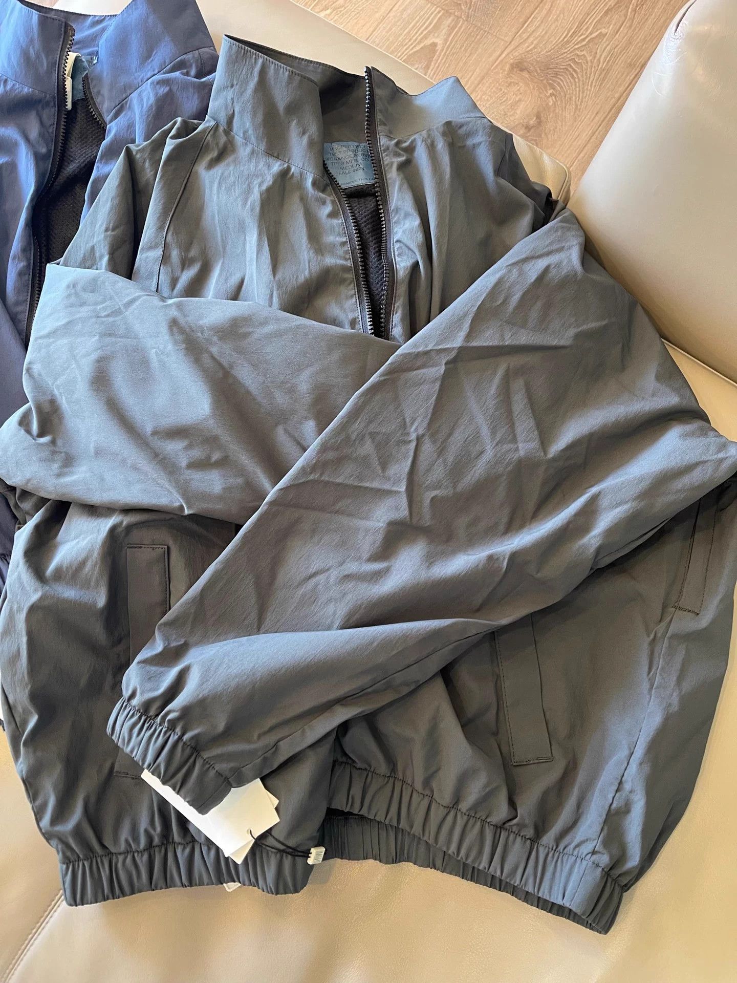 N.Hoolywood N.HOOLYWOOD 24AW TEST BLOUSON Military Zip Jkt Bluegray/Charcoal Japan Size XS / US 0-2 / IT 36-38 - 2 Thumbnail