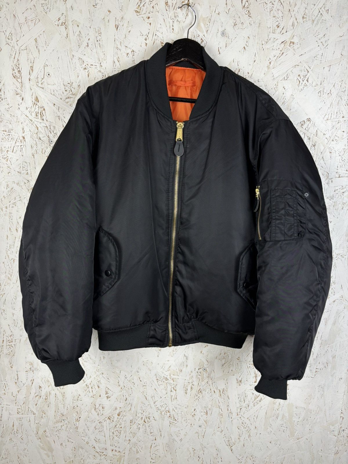 Fostex Garments Vintage Fostex Garments MA1 USAF Bomber Jacket Black M Size US M / EU 48-50 / 2 - 2 Thumbnail