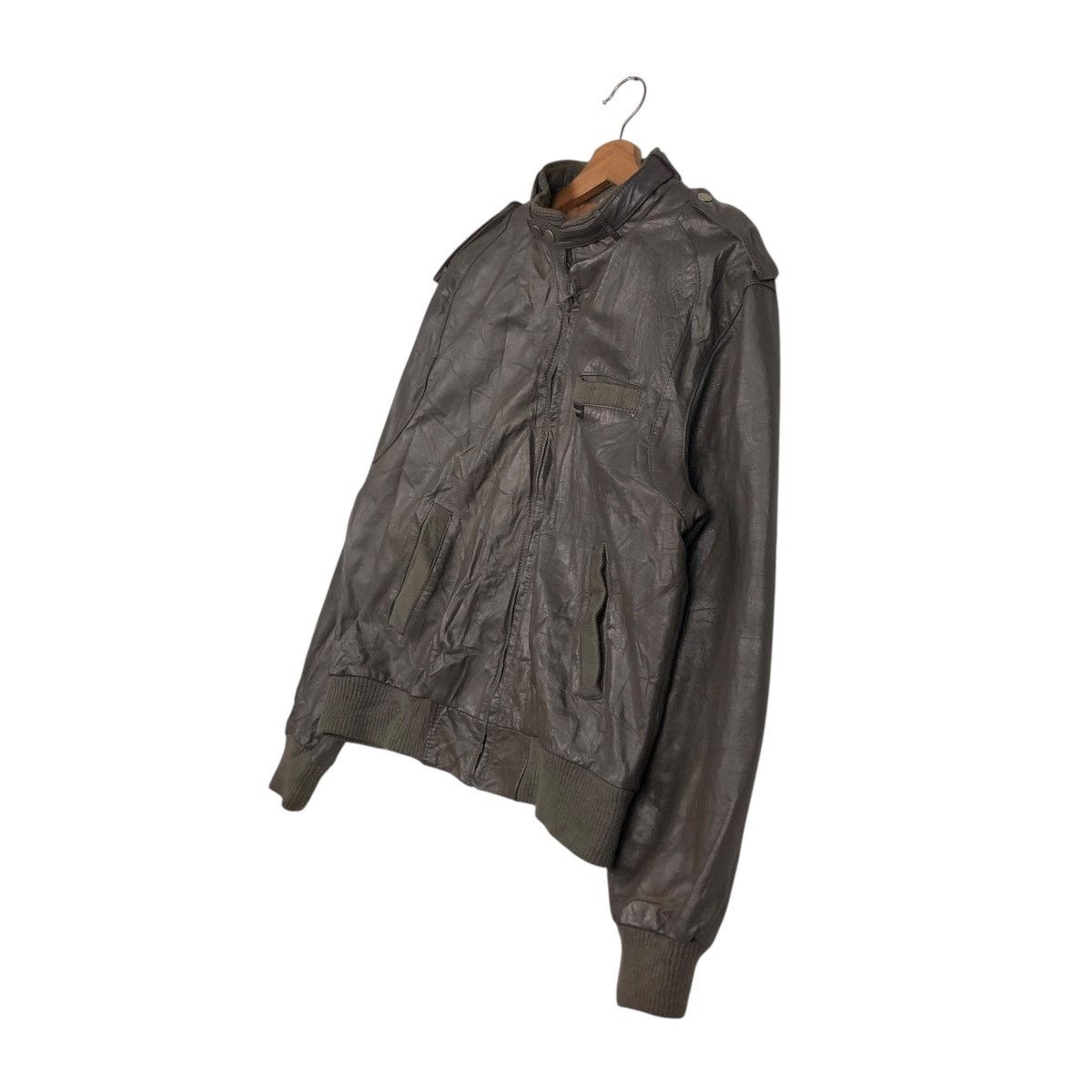 Japanese Brand 🔥VINTAGE BIKER LEATHER JACKET EUROPE CRAFT ISSEY MIYAKE Size US M / EU 48-50 / 2 - 4 Thumbnail