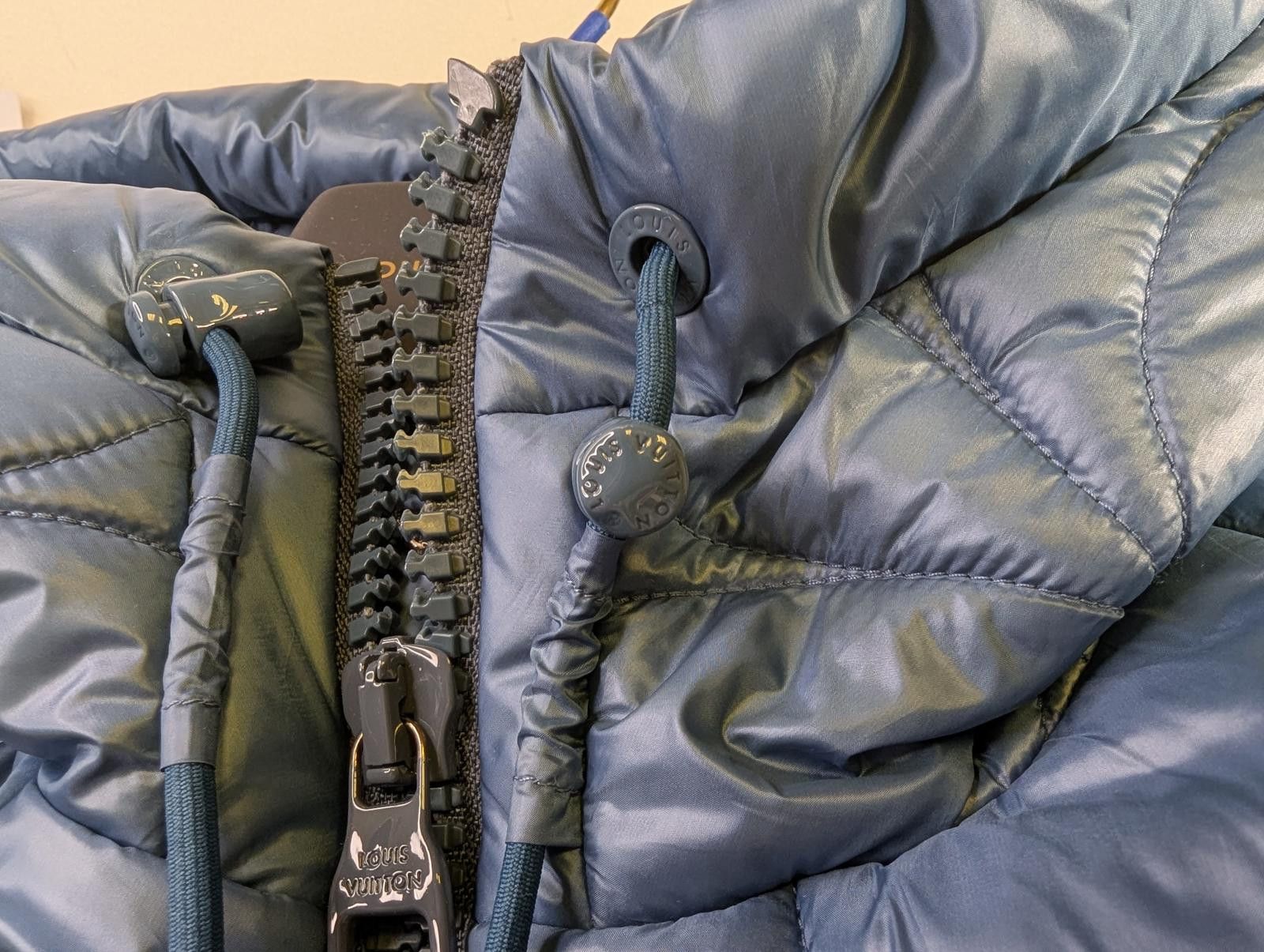 Louis Vuitton Louis Vuitton LVSE Flower Quilted Hoodie Jacket in Blue Size US L / EU 52-54 / 3 - 4 Thumbnail
