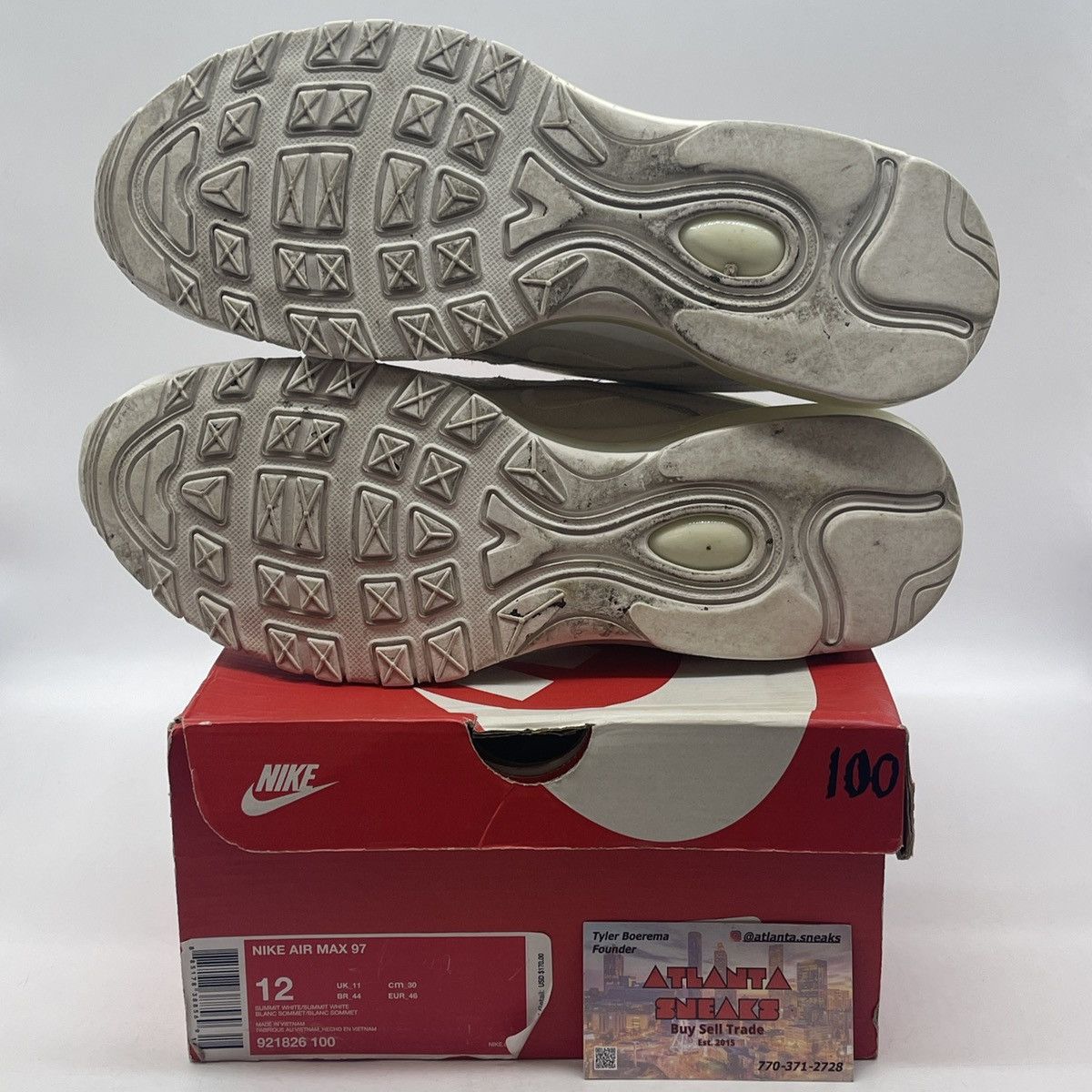 Nike Air max 97 summit white Size US 12 / EU 45 - 7 Thumbnail