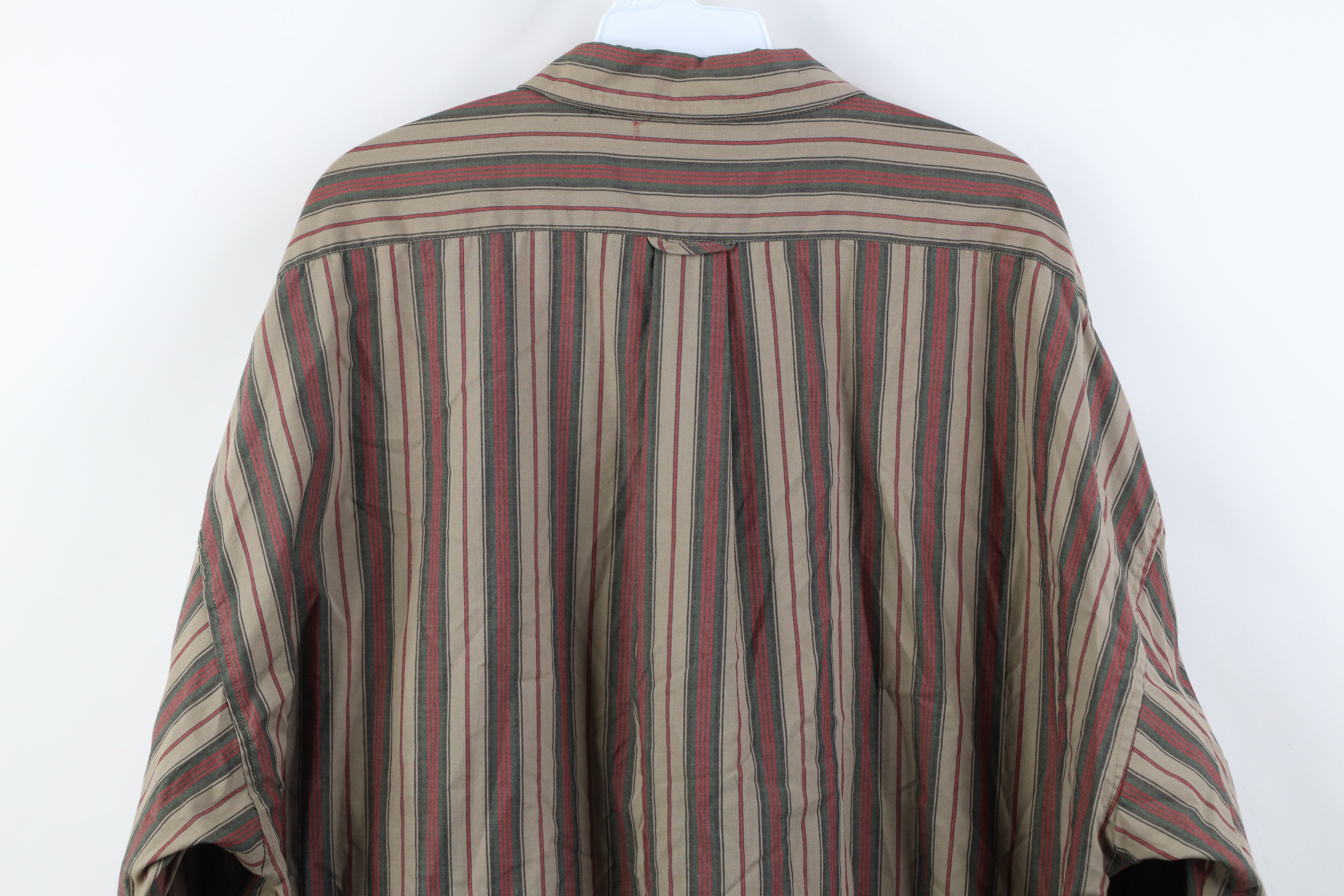 Vintage Vintage 90s Streetwear Striped Collared Button Down Shirt Size US XL / EU 56 / 4 - 9 Thumbnail