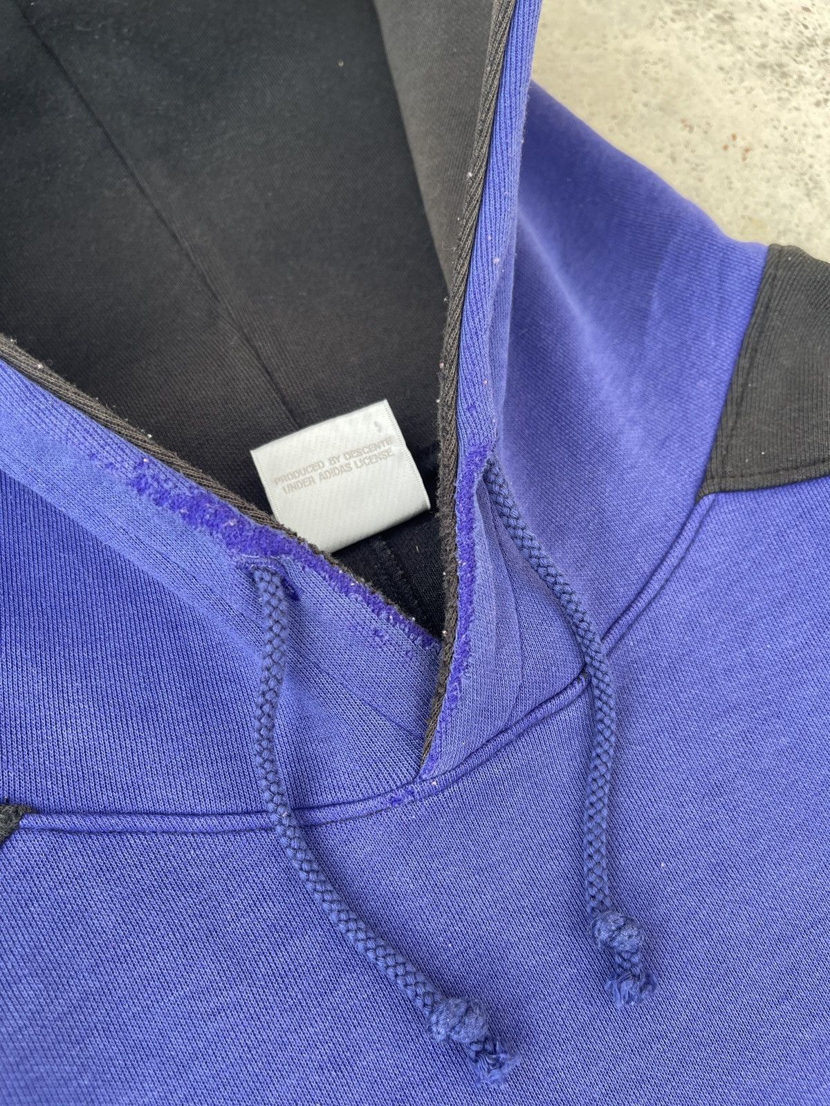 Vintage 90s Adidas Big Logo Three Stripes Hoodie