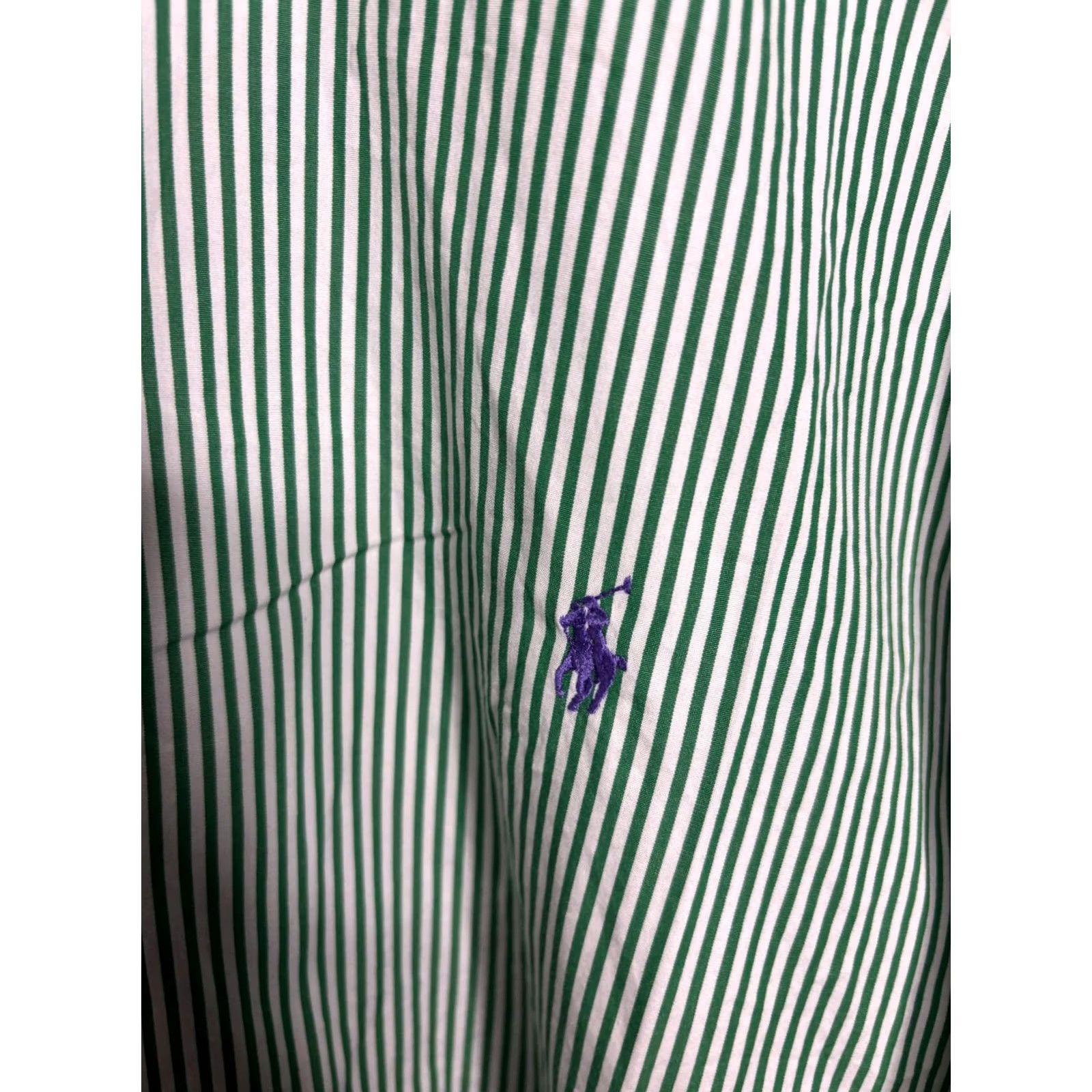 Polo Ralph Lauren Ralph Lauren Shirt Mens 2XB Classic Fit Striped Pony Short Sleeve Button Up 6384 Size US XXL / EU 58 / 5 - 4 Thumbnail