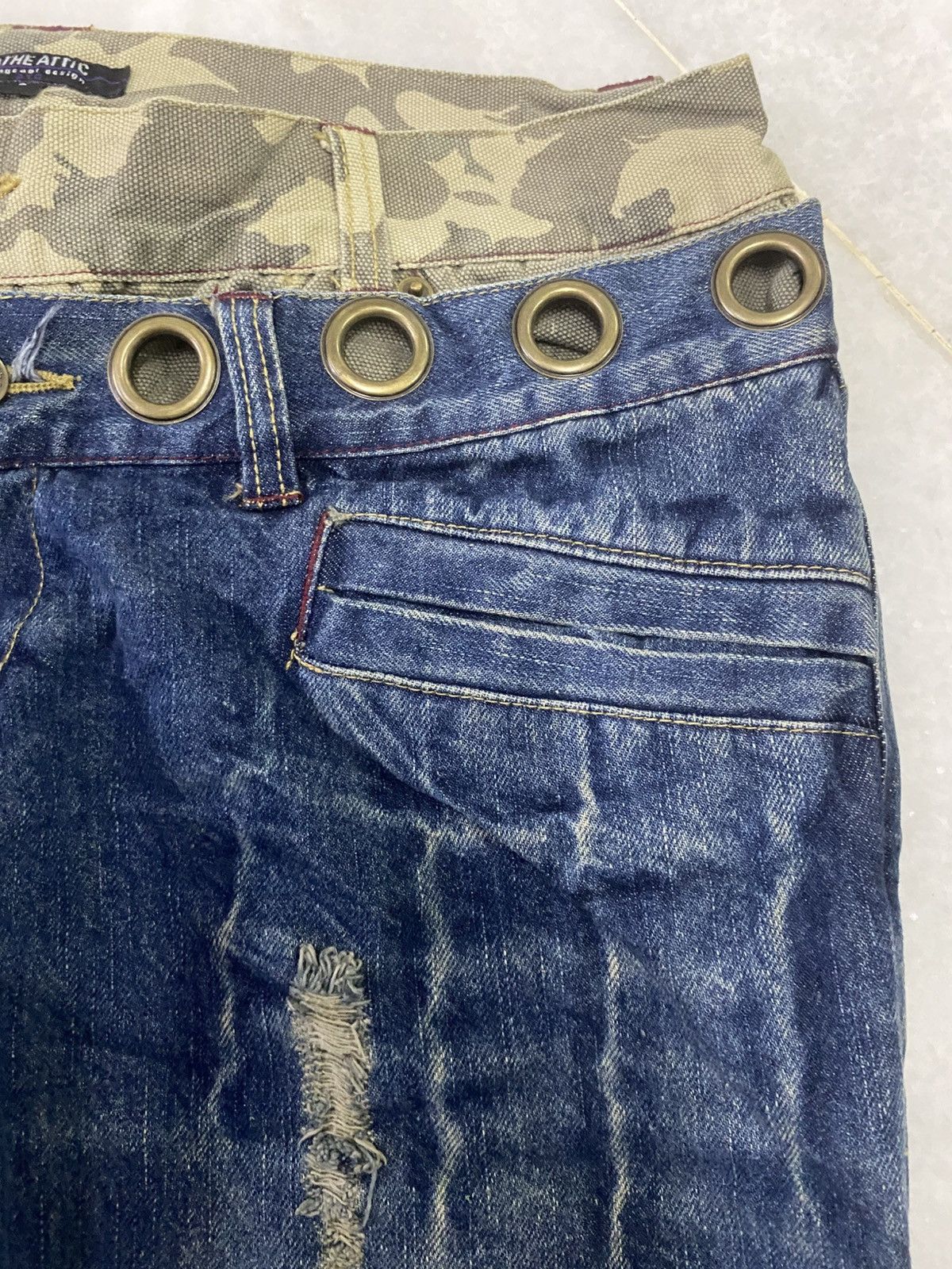 In The Attic Size 32x30 In The Attic Distressed Denim Jeans Size US 32 / EU 48 - 9 Thumbnail