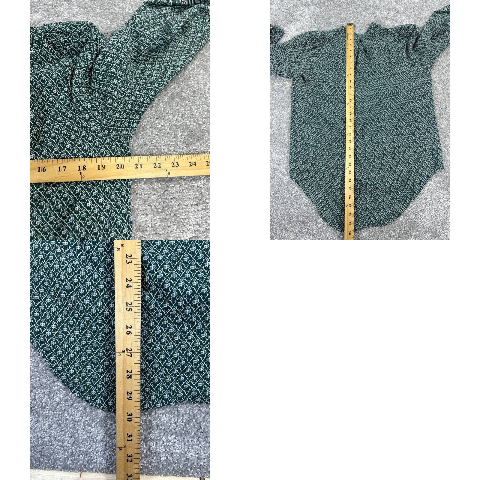 Madewell Madewell Shirt Womens Small Green Gray Silk Blouse Size S / US 4 / IT 40 - 8 Thumbnail