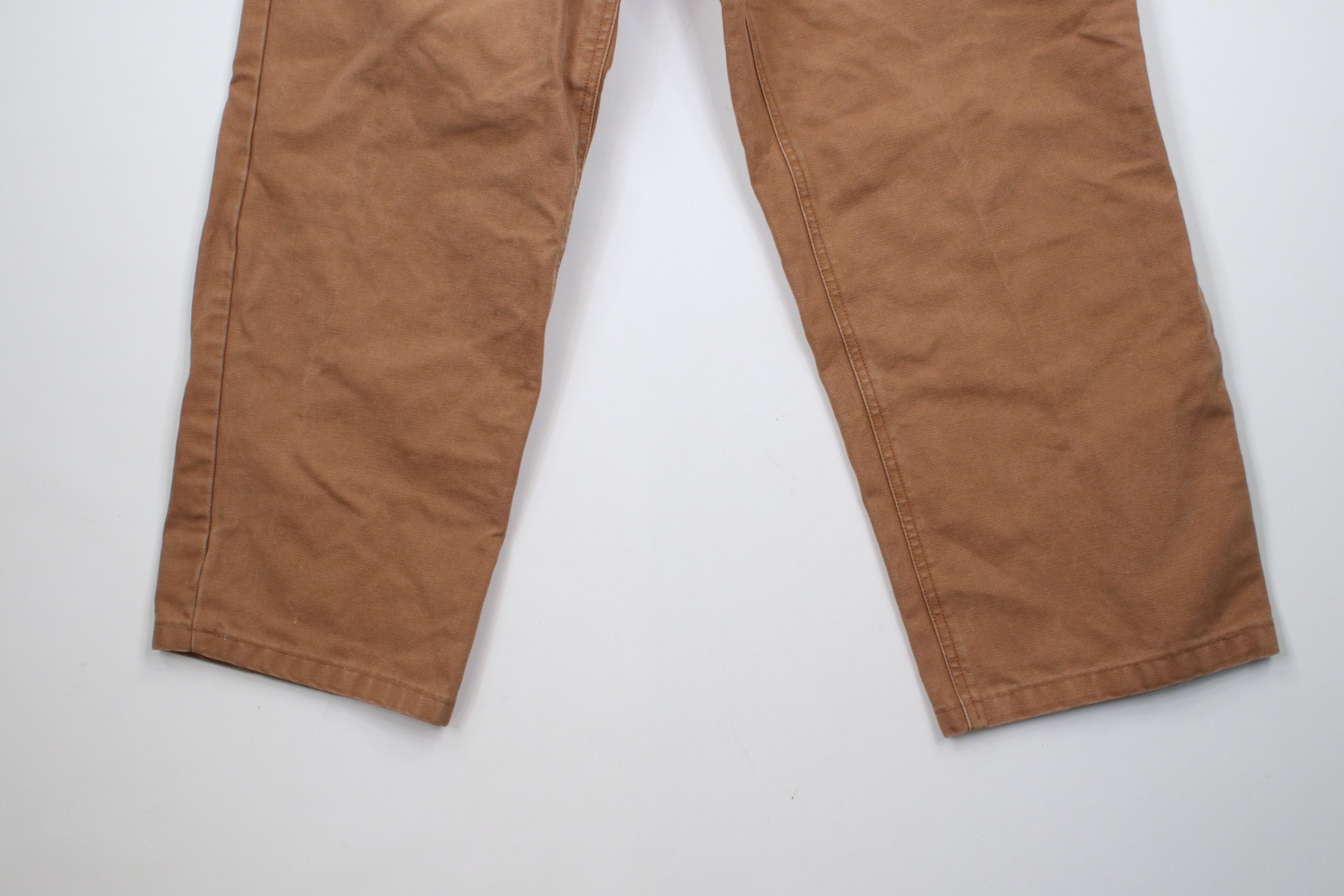 Cabelas × Vintage Vintage 90s Cabelas Canvas Workwear Pants Duck Brown Cotton Size US 32 / EU 48 - 4 Thumbnail