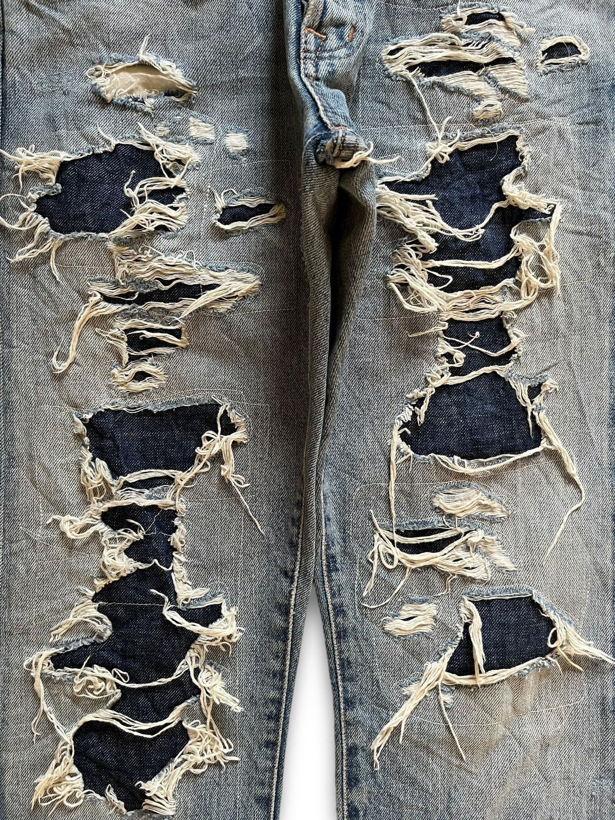 Denim & Supply Ralph Lauren Vintage D&S Ralph Lauren Bartacks Patches Distressed Jeans Size US 31 - 5 Thumbnail