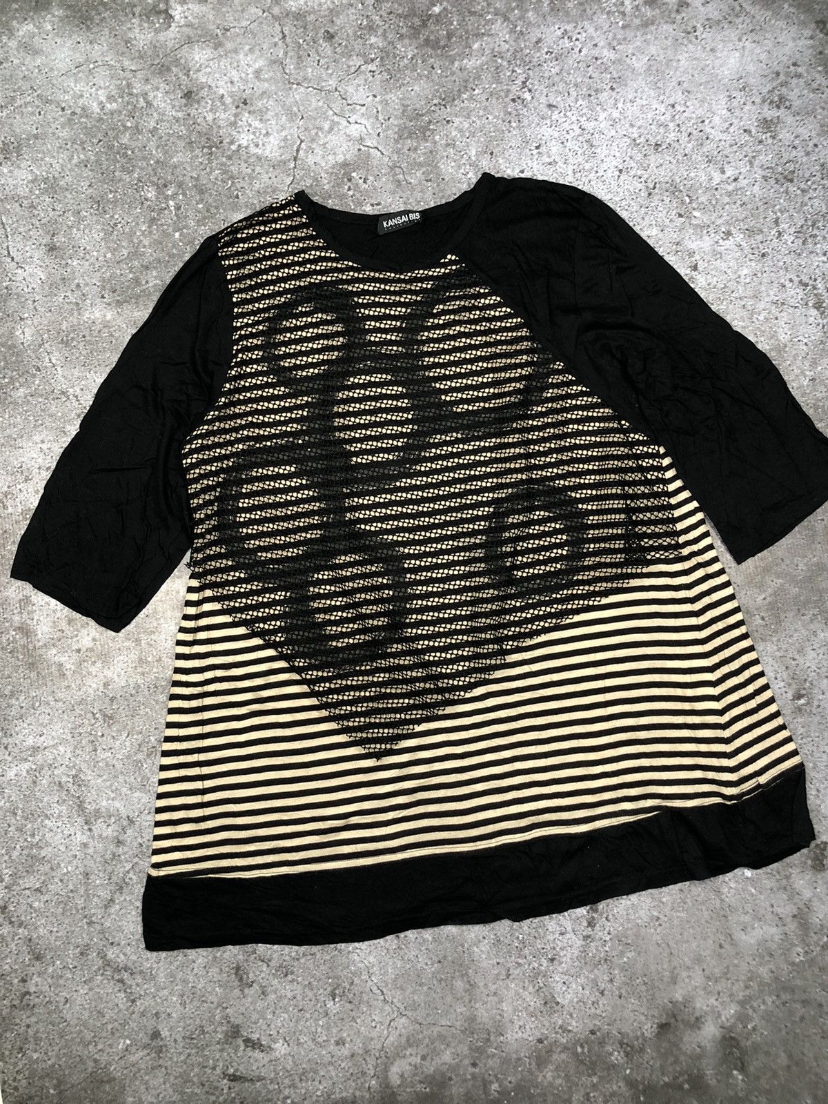 Comme des Garcons × Japanese Brand × Kansai Yamamoto KANSAI BIS RAWSHIRT Size US M / EU 48-50 / 2 - 2 Thumbnail