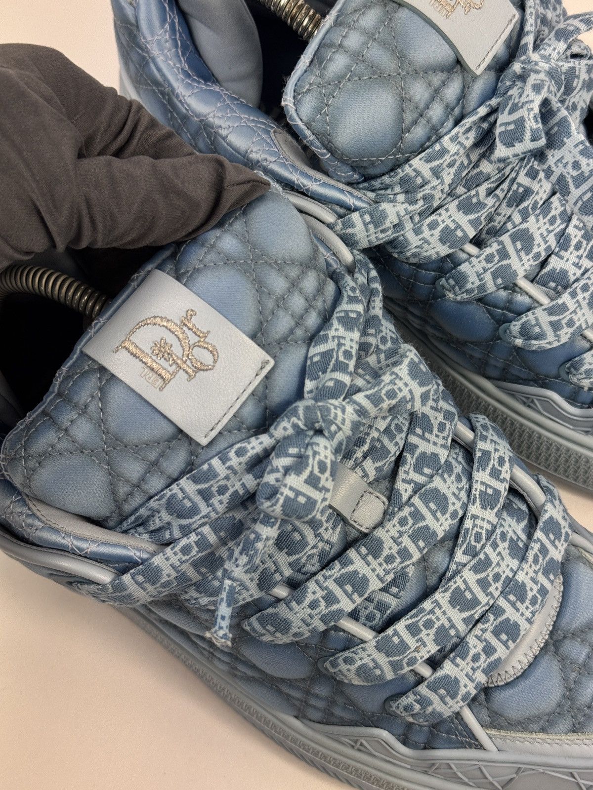 Dior × ERL 1/470 LIMITED B9S SKATER ERL KUMO CANNAGE SATIN SNEAKERS Size US 8.5 / EU 41-42 - 4 Thumbnail