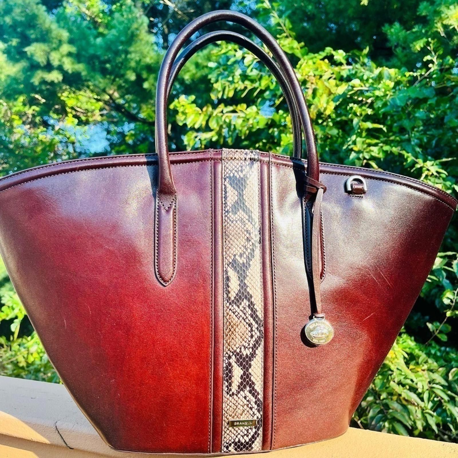 BRAHMIN Brahmin Mira Espresso Layton Shoulder Bag NWT Size ONE SIZE - 4 Thumbnail