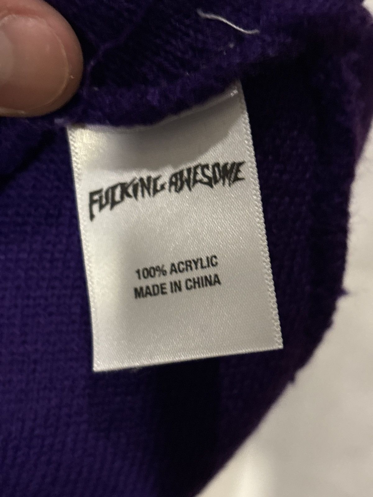 Fucking Awesome Fucking awesome purple yellow logo beanie Size ONE SIZE - 2 Thumbnail