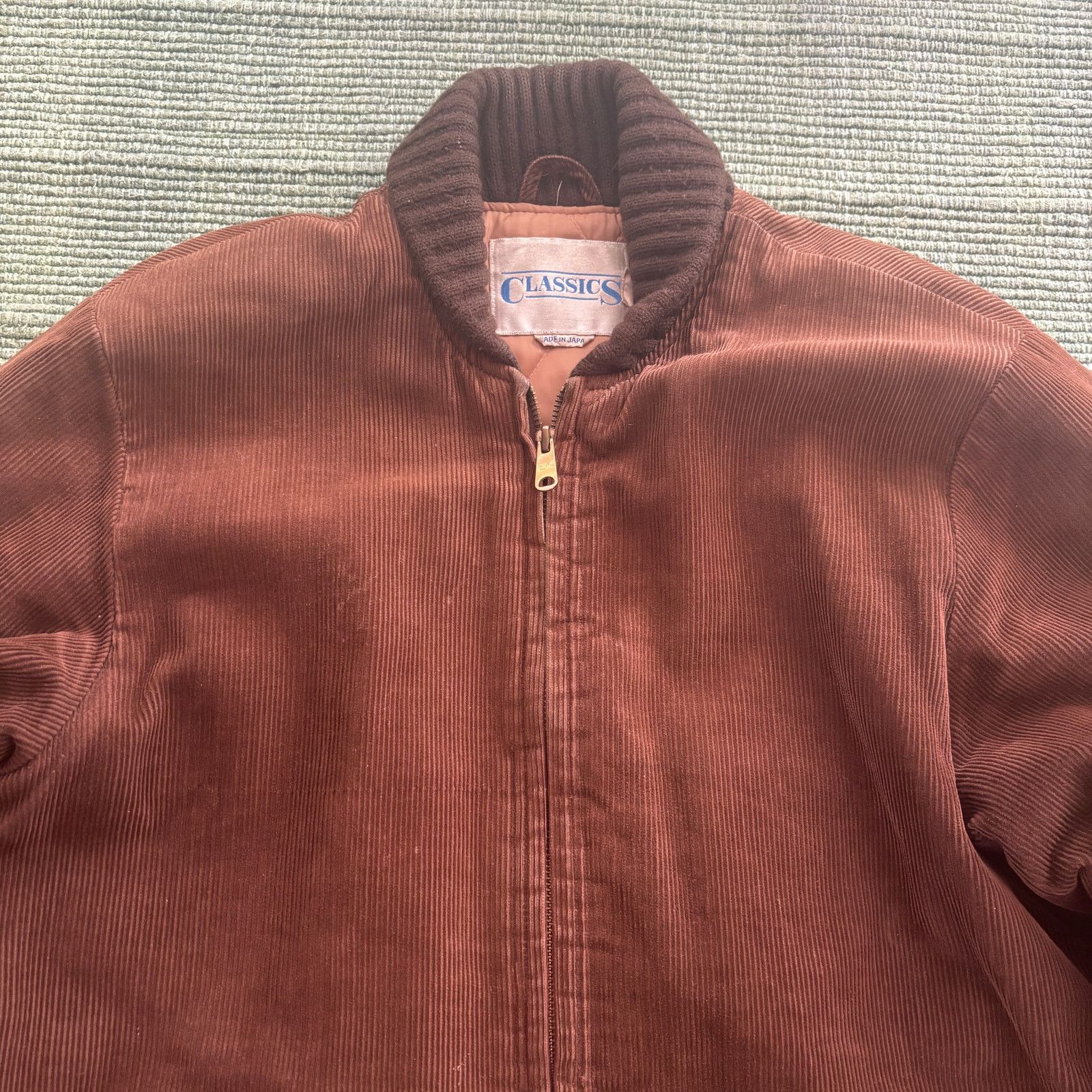 Vintage 1970s 80 Brown Corduroy Zip Up Made In Japan Jacket Sz L Size US L / EU 52-54 / 3 - 2 Thumbnail