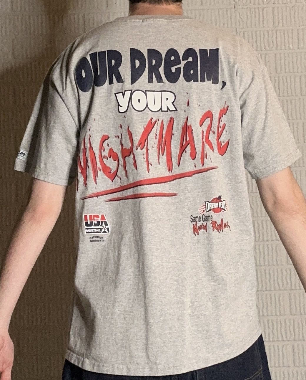 Vintage Vintage 90s NBA Olympic Dream Team T Shirt Size US XL / EU 56 / 4 - 1 Thumbnail