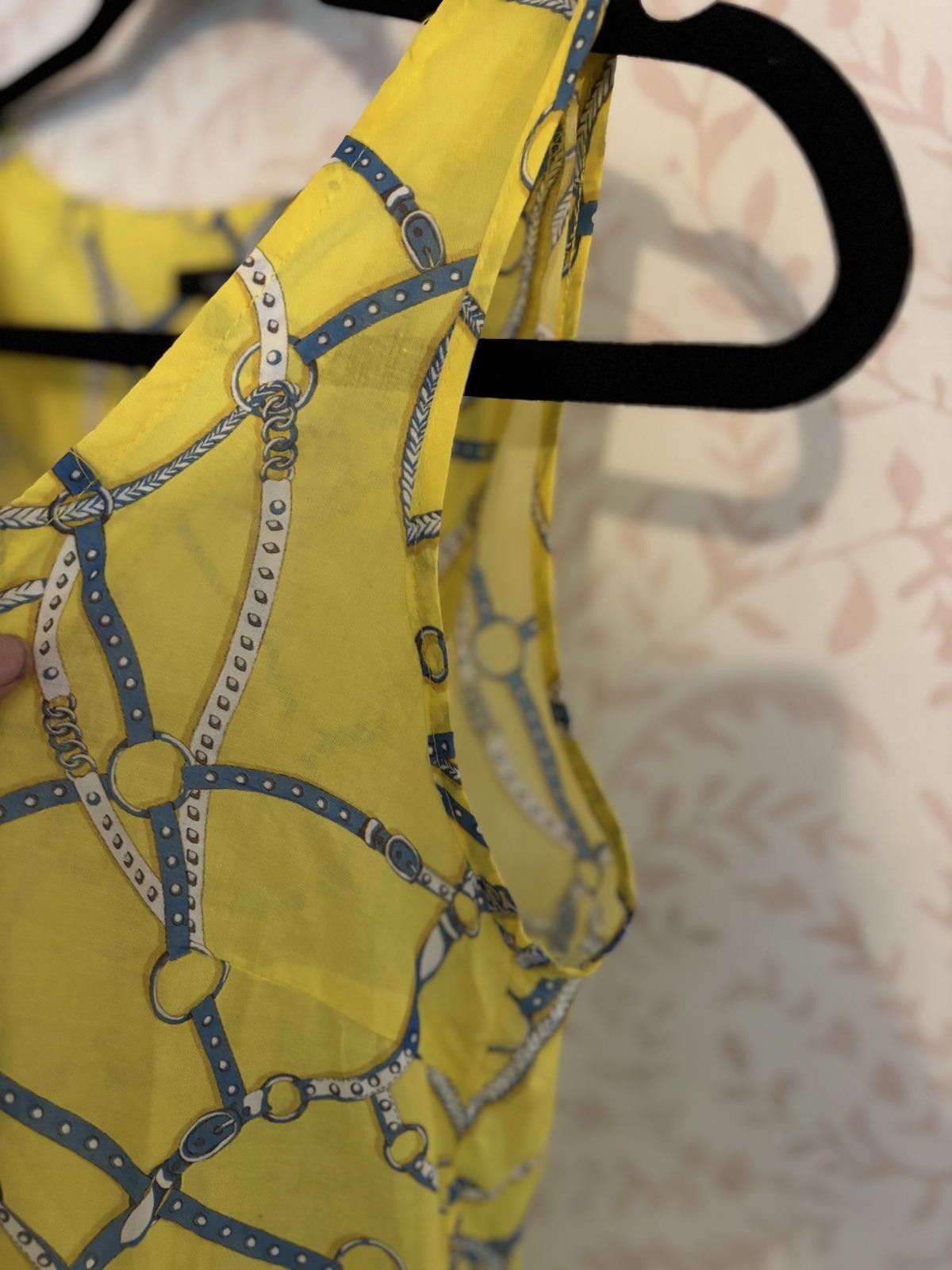 Drew House DREW Women's Yellow Sleeveless Top with Chain Print, Size XS Size XS / US 0-2 / IT 36-38 - 9 Thumbnail