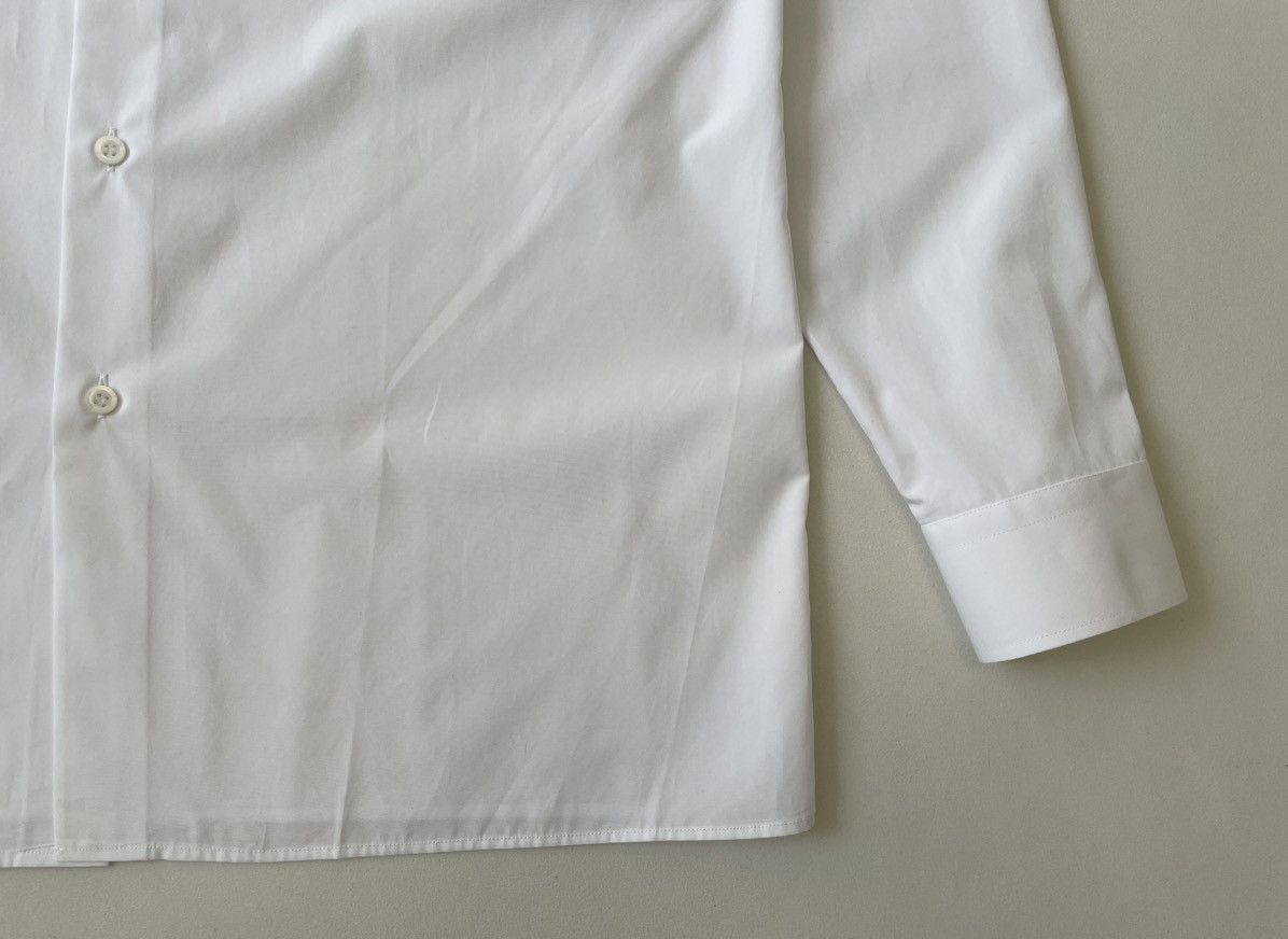 Prada S/S 24 White Cotton Officer Utility Shirt Size US L / EU 52-54 / 3 - 7 Thumbnail