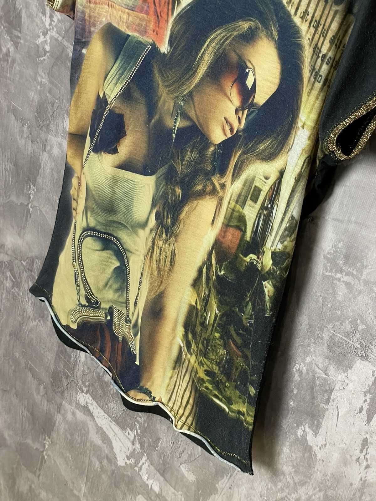 Hysteric Glamour × Japanese Brand Vintage Y2K Japanese Mesh Jean Paul Gaultier Style T-shirt Size M / US 6-8 / IT 42-44 - 8 Thumbnail