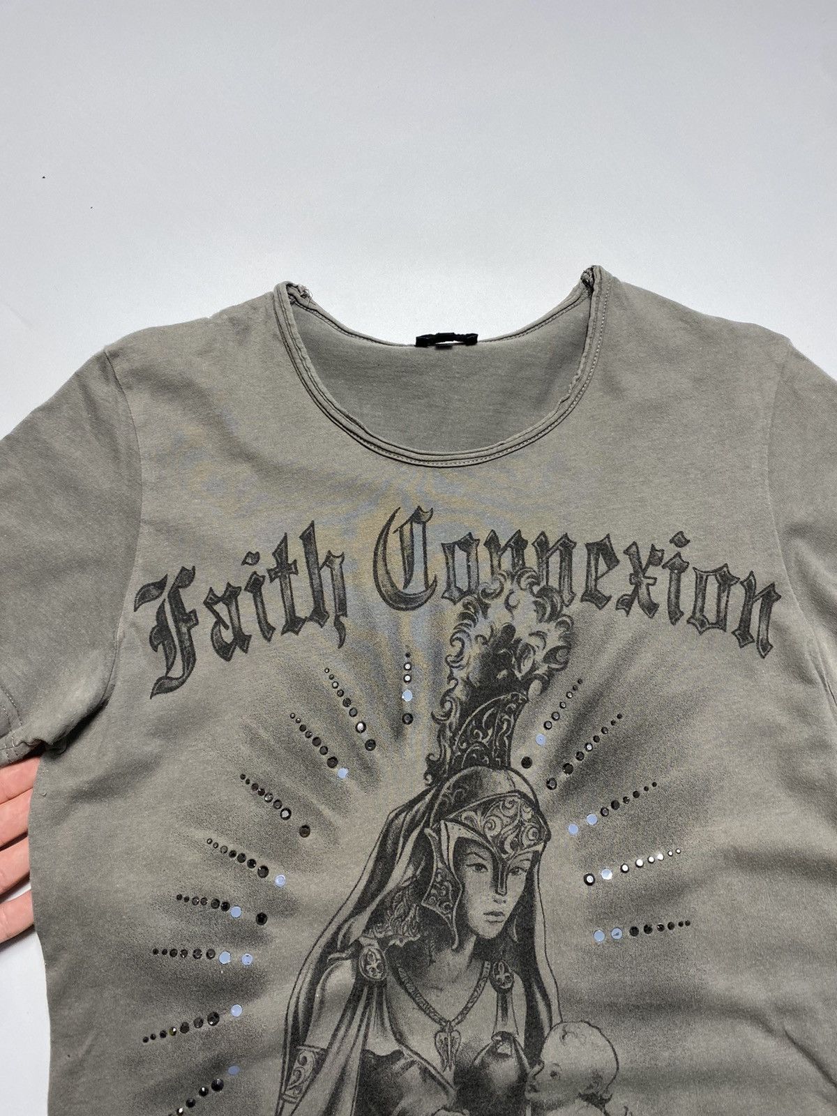 Faith Connexion Y2k Faith Connexion rhinestones t-shirt tee Size US M / EU 48-50 / 2 - 7 Thumbnail