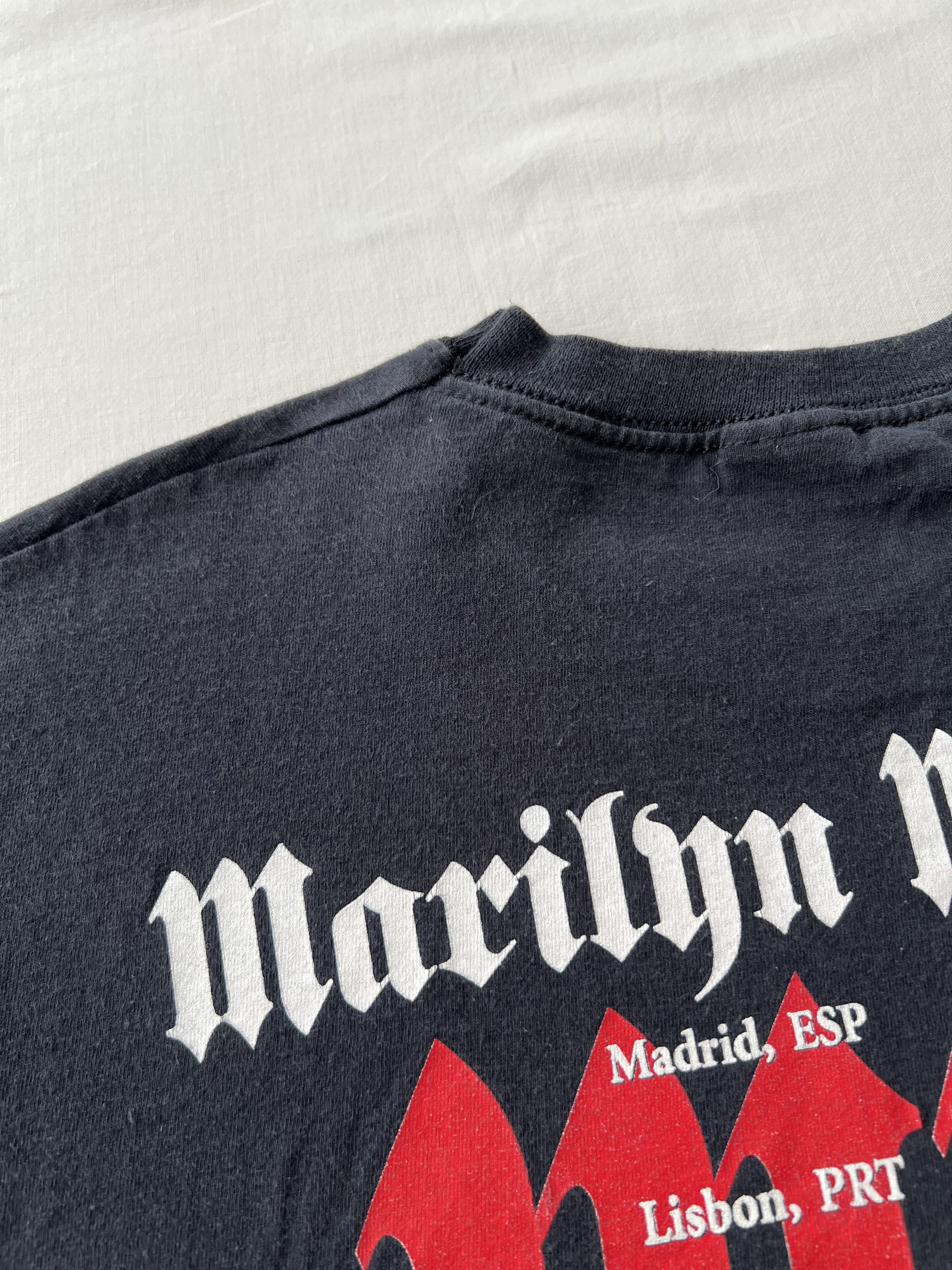 Band Tees Vintage 2004 Marilyn Manson Against All Gods Black T-shirt Size US S / EU 44-46 / 1 - 12 Thumbnail