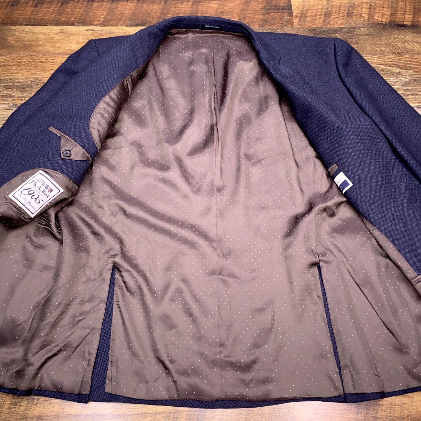 Jos. A. Bank Jos. A. Bank Reserve Suit Jacket Mens 48R Blue Wool Blazer Size 48R - 3 Thumbnail