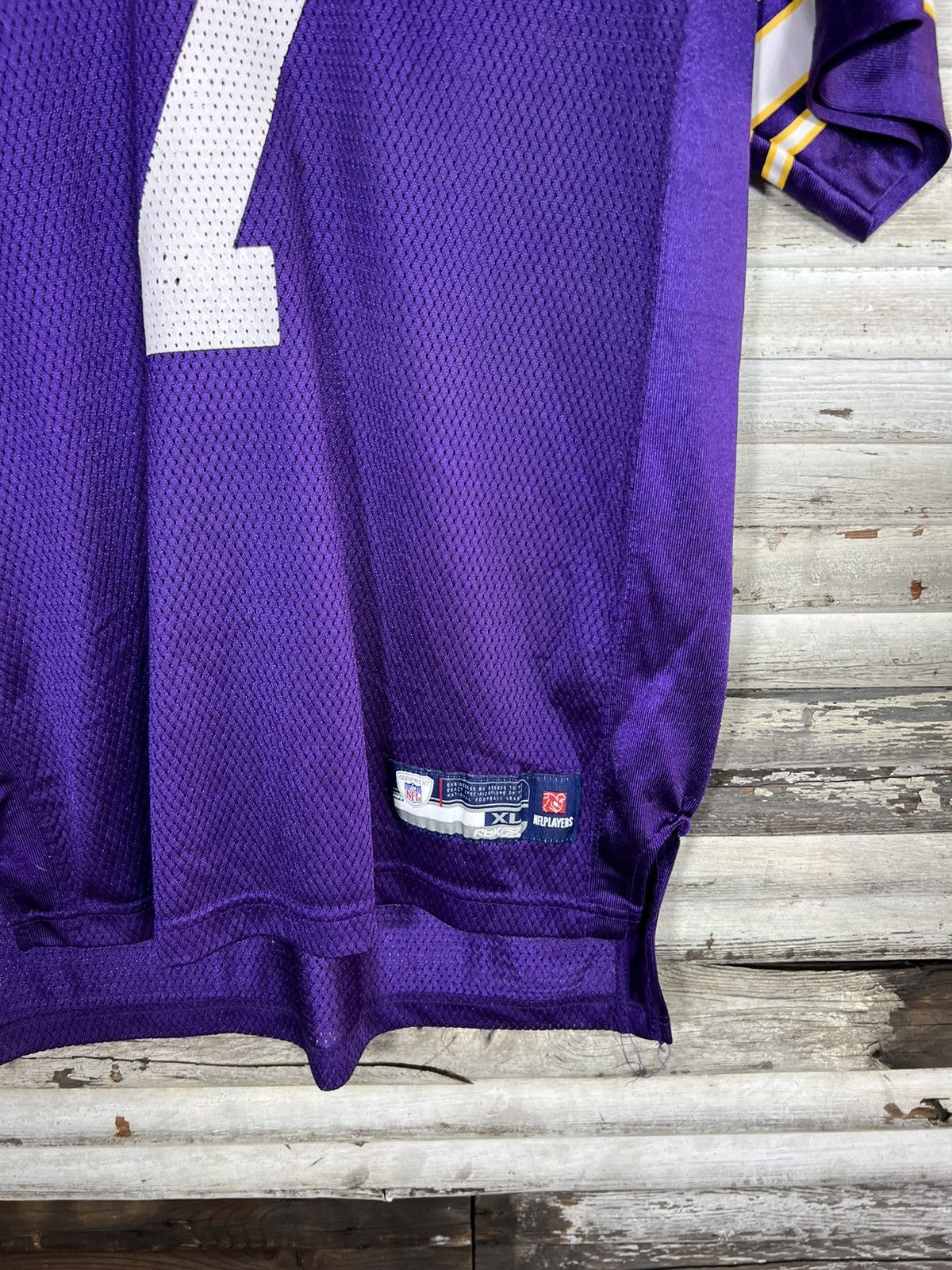 NFL Youth Tarvaris Jackson Minnesota Vikings Jersey Size XL / US 12-14 / IT 48-50 - 3 Thumbnail