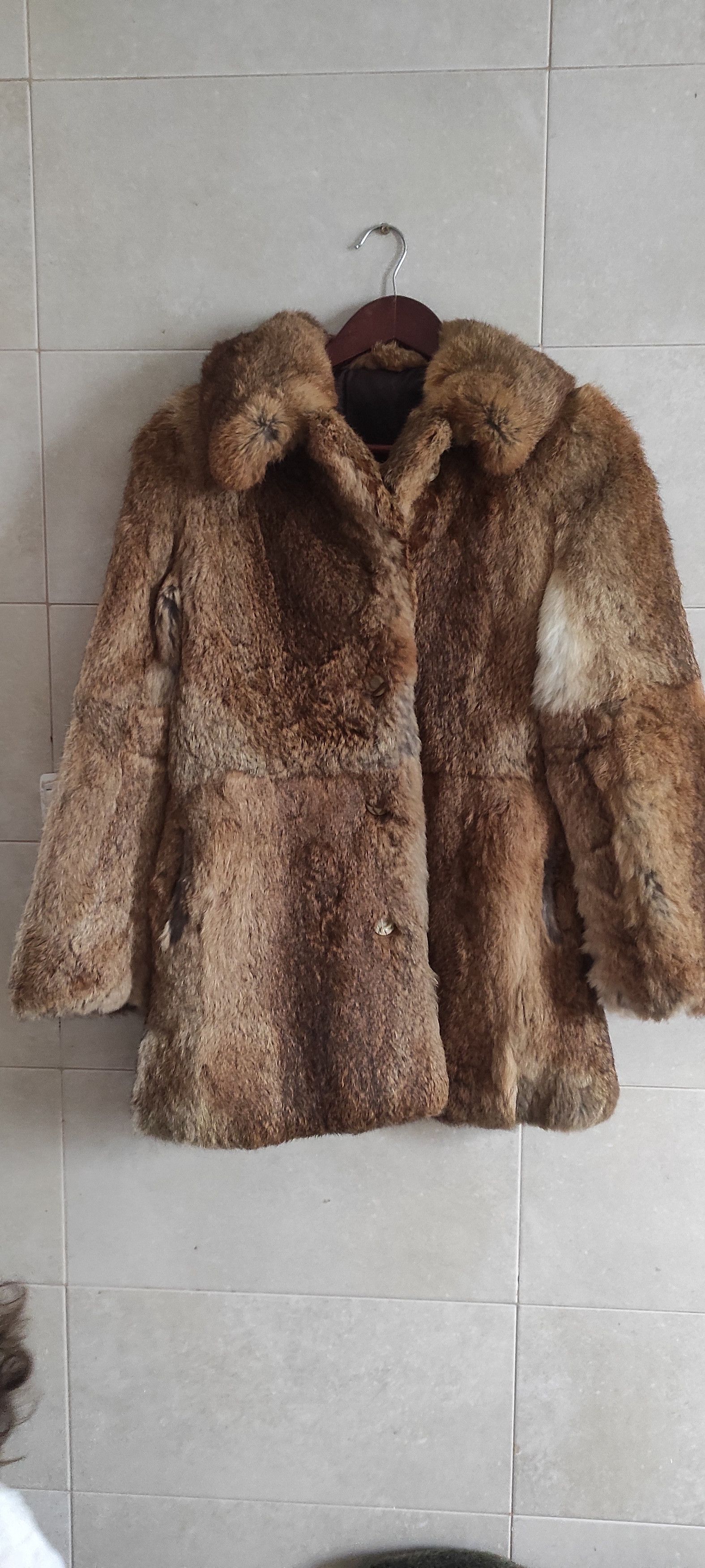Genuine Leather × Vintage Frylane Paris Genuine Real Rabbit Fur Coat Made In France M Size M / US 6-8 / IT 42-44 - 15 Thumbnail
