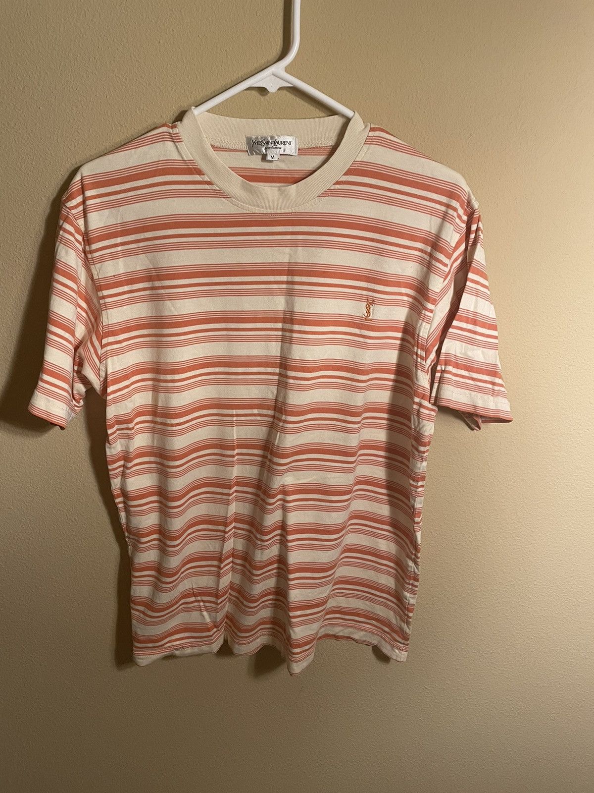 Yves Saint Laurent YSL Striped Tee Size US M / EU 48-50 / 2 - 1 Thumbnail