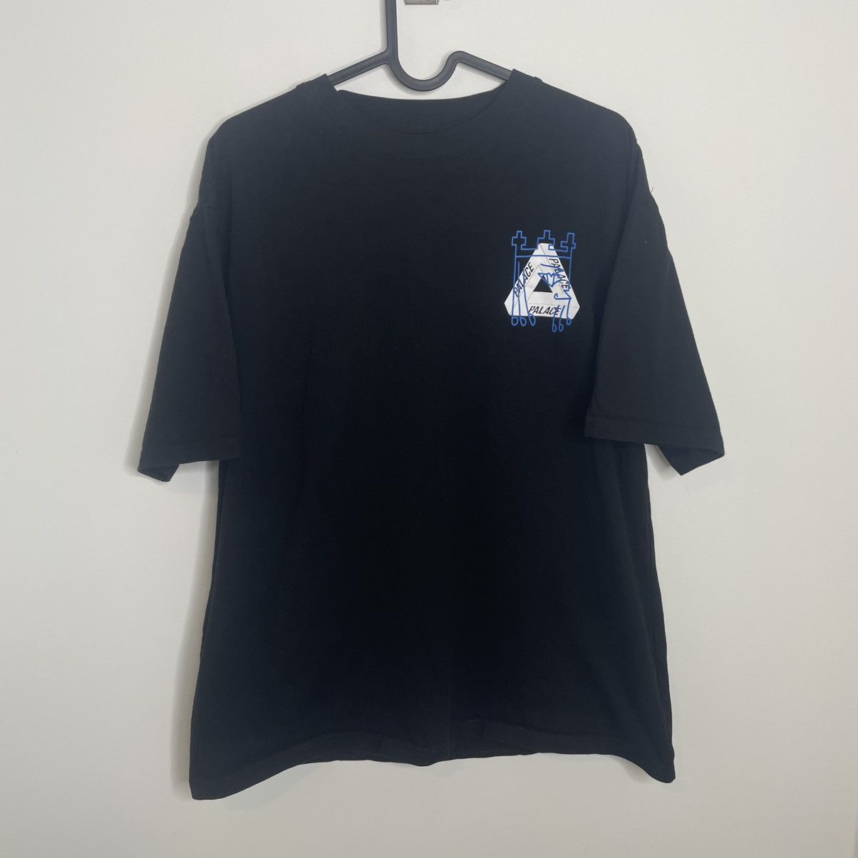 PALACE SKATEBOARDS X SHAWN POWERS BLACK STREETWEAR T-SHIRT