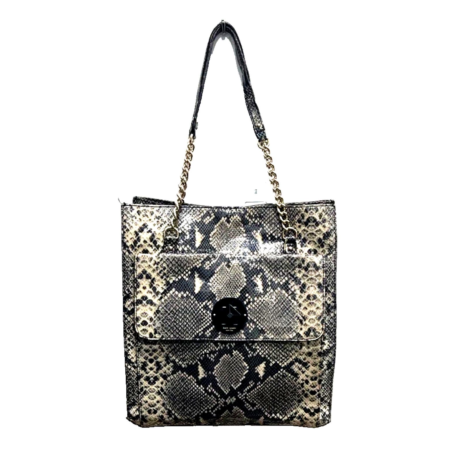 Kate Spade Kate Spade Grey Beige Snake Effect Leather South Kensington Size ONE SIZE - 1 Thumbnail