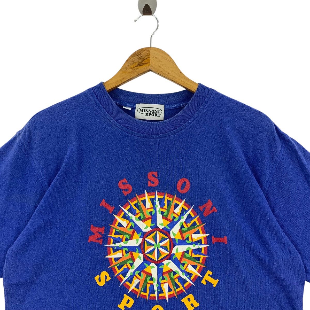 Missoni × Vintage Vintage MISSONI SPORT big logo spellout printed tee Size US L / EU 52-54 / 3 - 2 Thumbnail