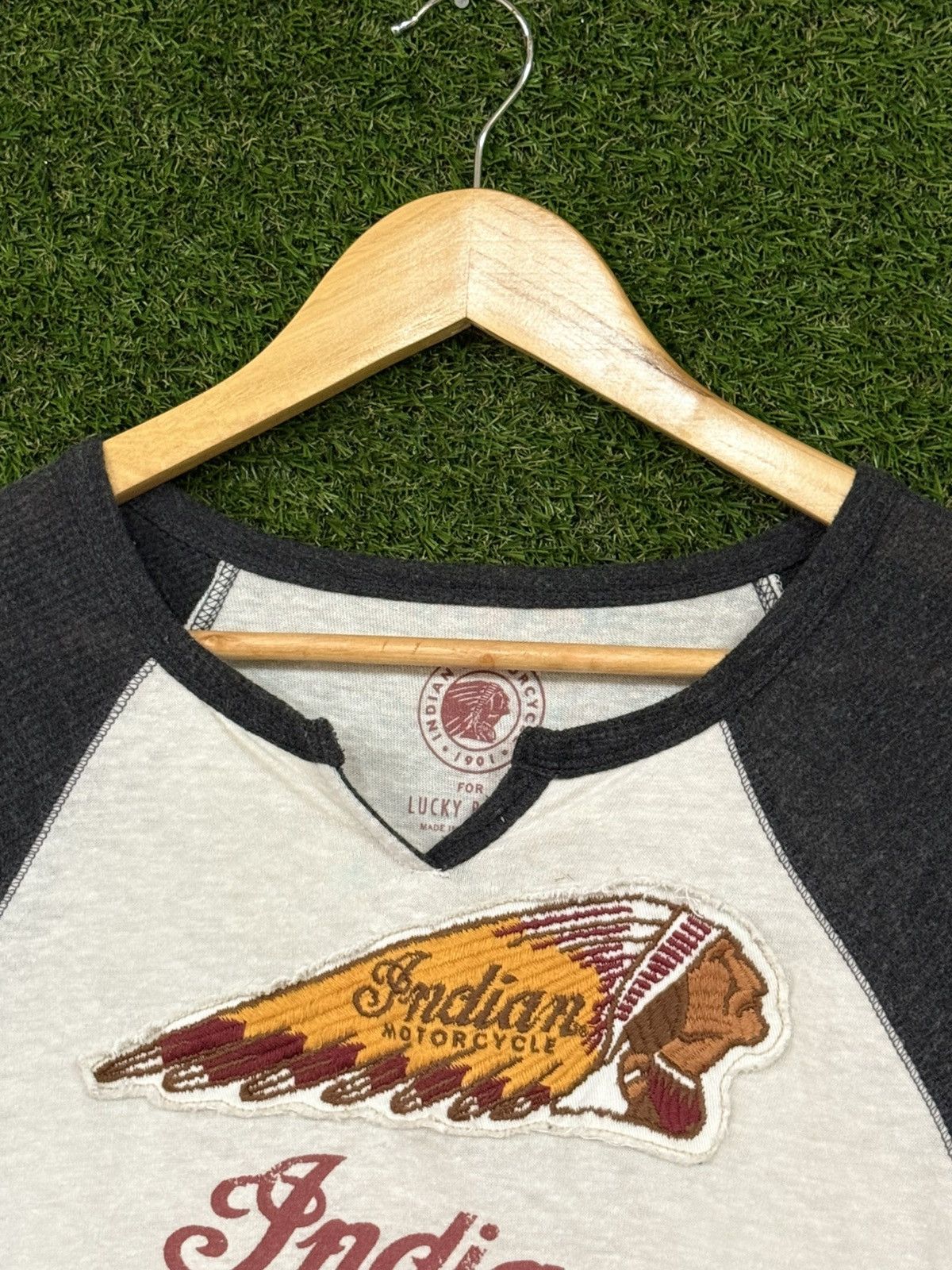 Lucky Brand Lucky Brand x Indian Motorcycle Patch Logo T Shirt Small Size US S / EU 44-46 / 1 - 2 Thumbnail