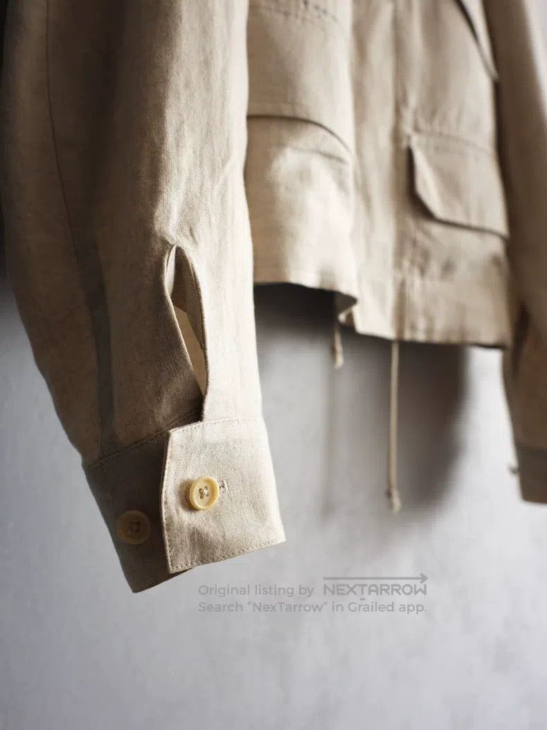 Yohji Yamamoto Yohji Yamamoto Drawstring Velcro Pleated Jacket Size US M / EU 48-50 / 2 - 6 Thumbnail
