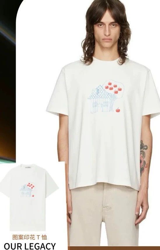 Our Legacy Our Legacy size44 Pattern printing T-shirt Size US S / EU 44-46 / 1 - 1 Thumbnail