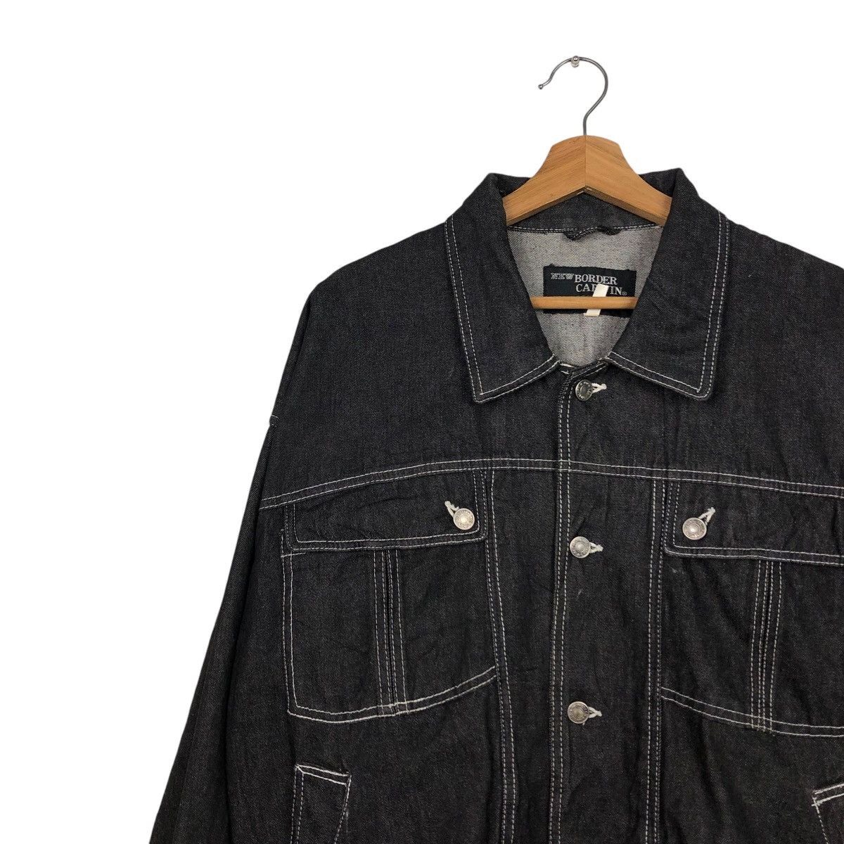 Japanese Brand 🔥VINTAGE CHORE BOMBER JACKET BORDER CARWIN ISSEY MIYAKE Size US M / EU 48-50 / 2 - 8 Thumbnail