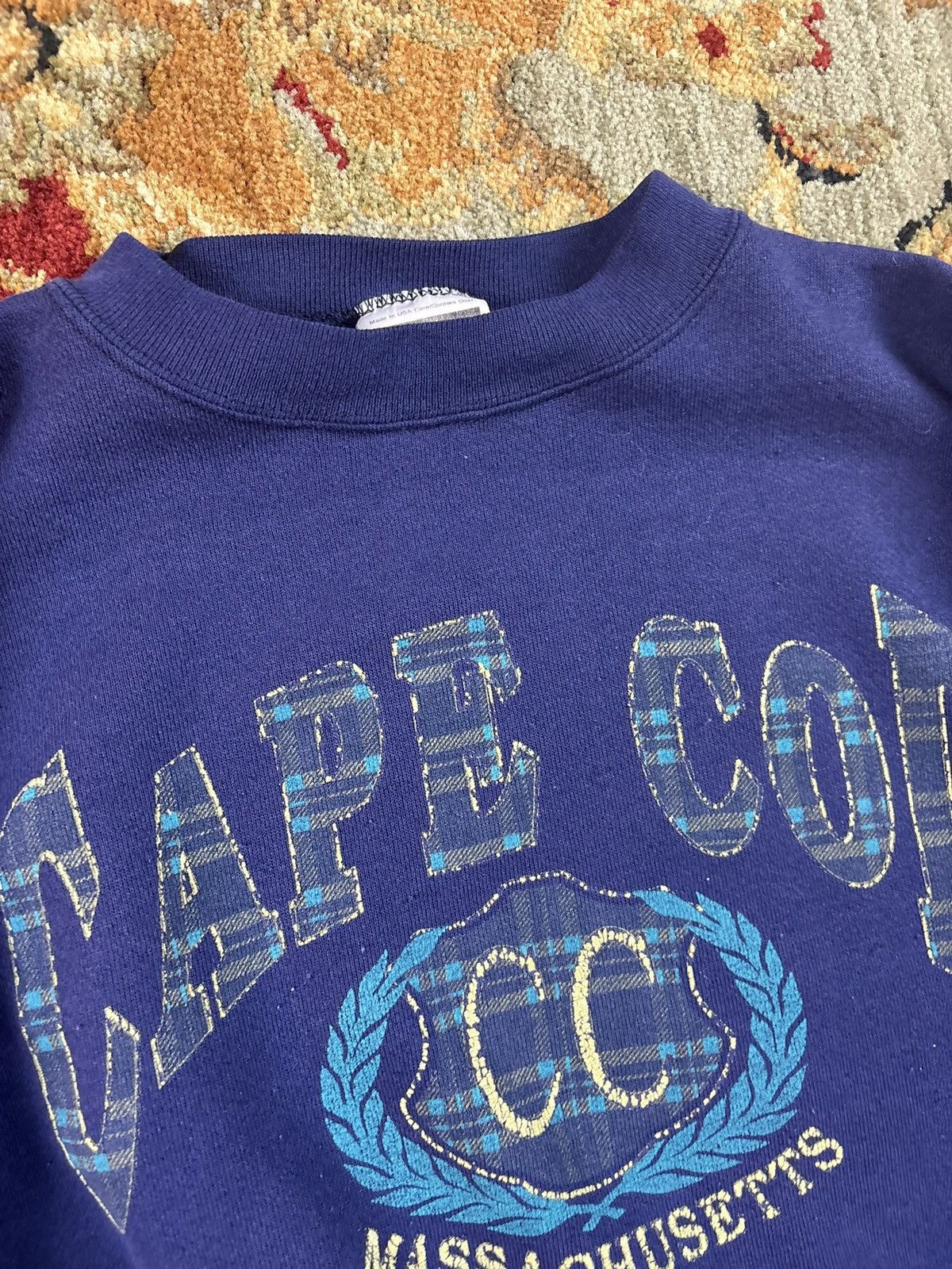 Tultex Vintage 90s Cape Cod Massachusetts crewneck sweatshirt Size US L / EU 52-54 / 3 - 4 Thumbnail