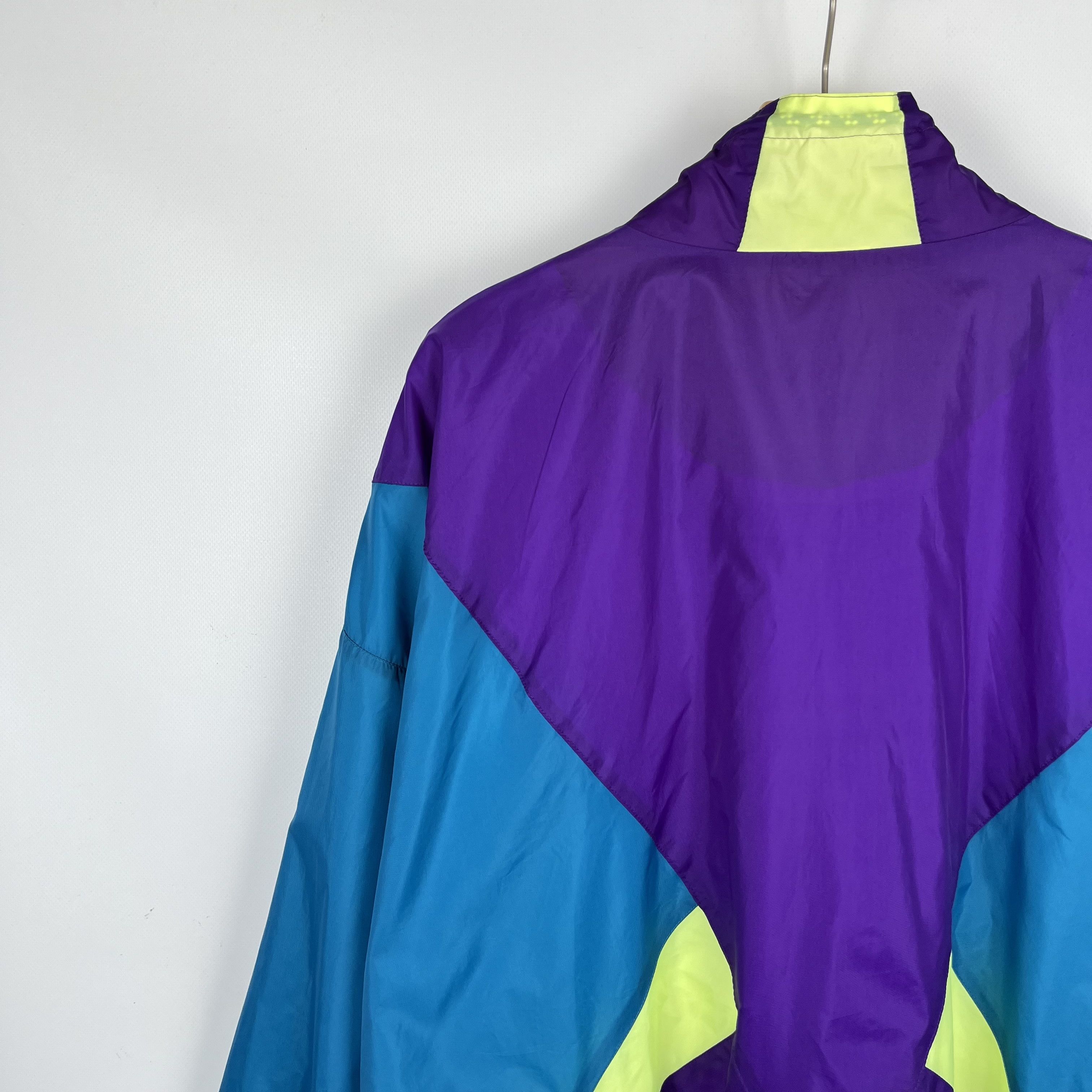 Nike Vintage Nike Multicolour Nylon Light Track Jacket 90’s Size US XXL / EU 58 / 5 - 24 Thumbnail