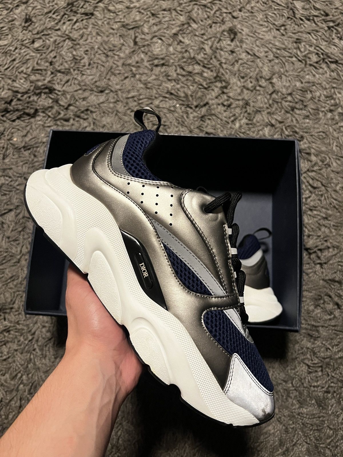 Christian Dior Monsieur × Dior B22 ‘Blue Silver’ Size US 9 / EU 42 - 1 Thumbnail