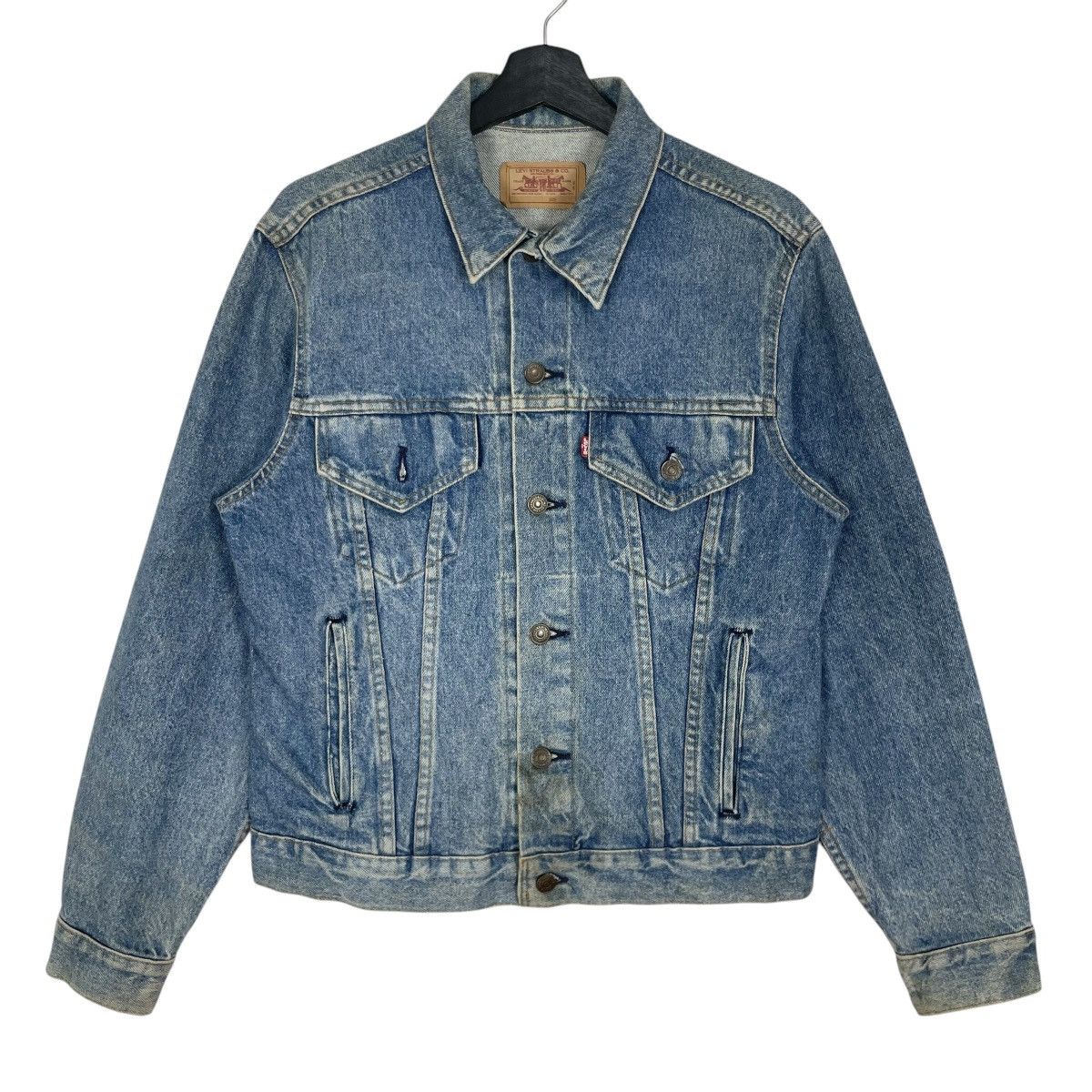 Levi's Vintage 90s Levis Denim Jacket Trucker Jacket Up Levis Brand Size S / US 4 / IT 40 - 1 Thumbnail