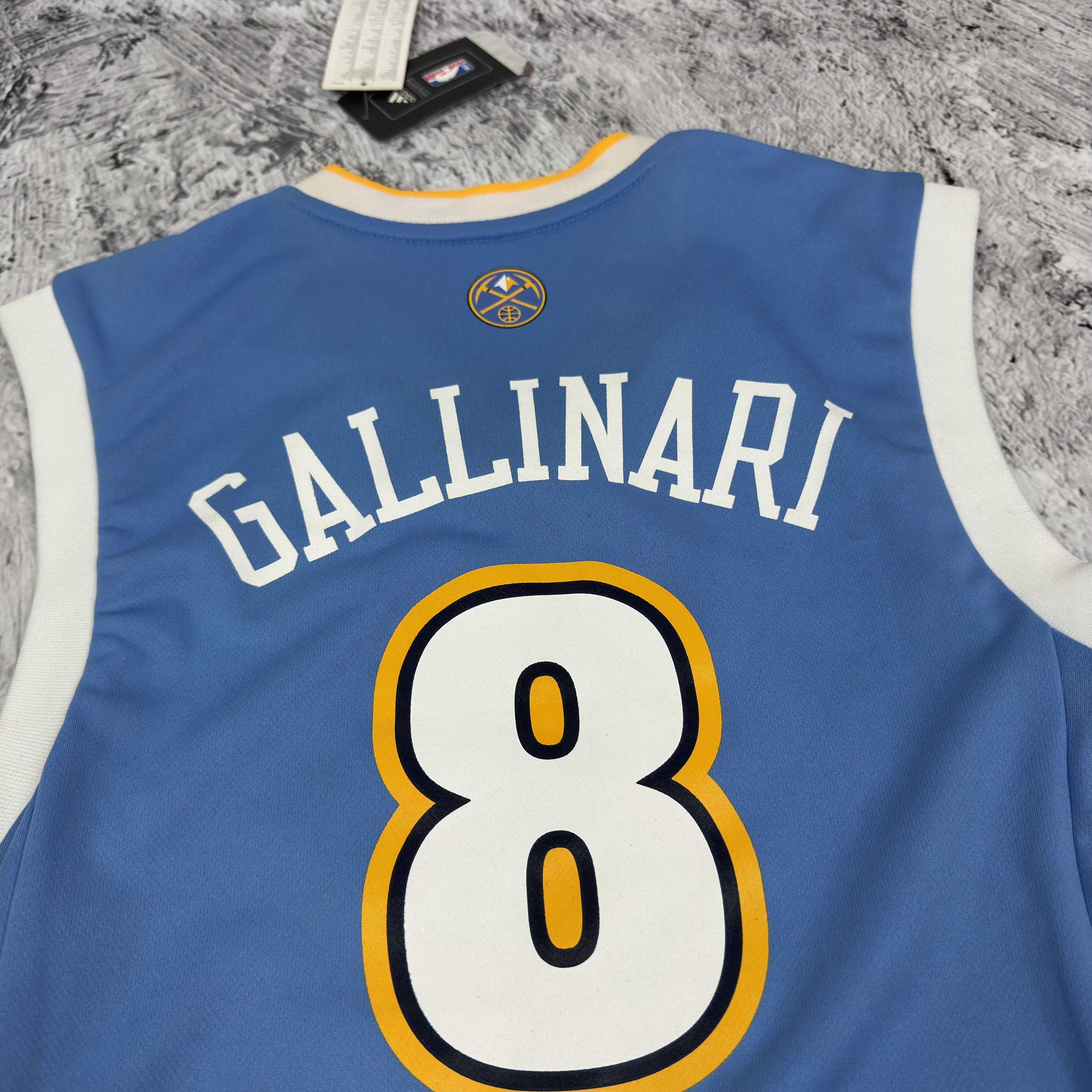 Adidas Adidas Men's Denver Nuggets Danilo Gallinari #8 Jersey 2XS Size US XS / EU 42 / 0 - 6 Thumbnail