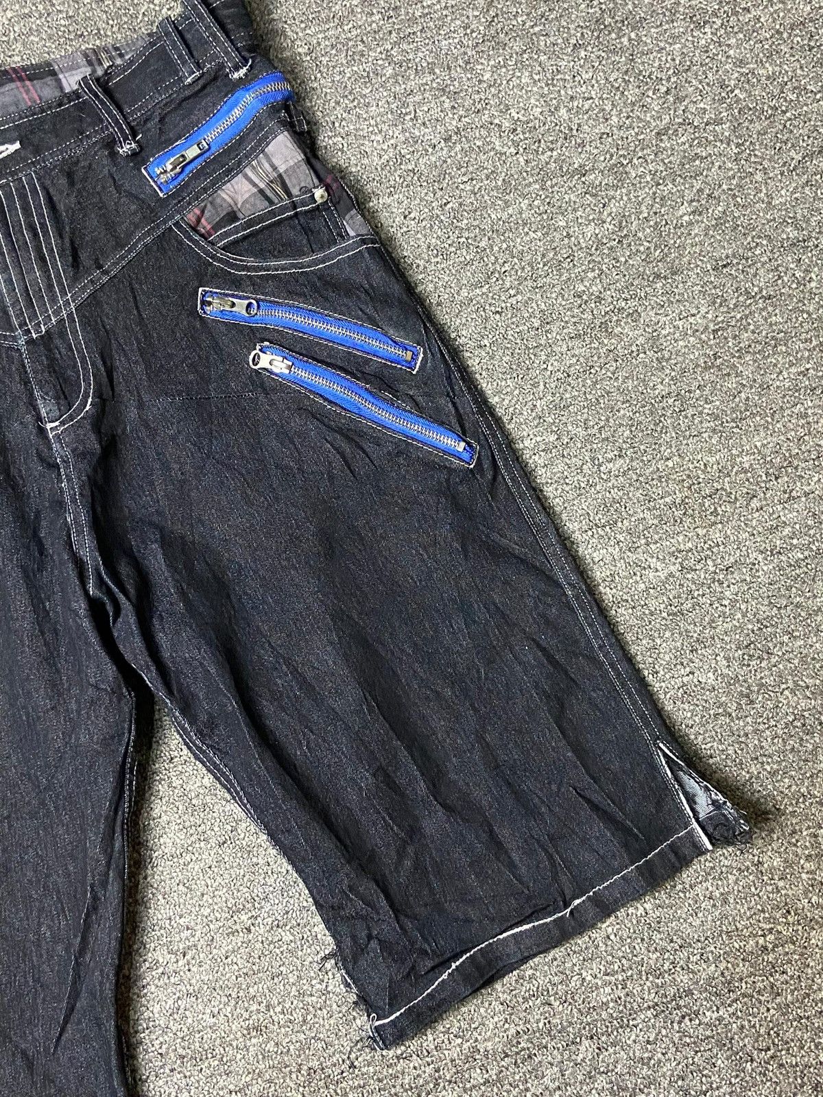 AMP AMP by Manydope Double Waist Short Jeans (151) Size US 32 / EU 48 - 12 Thumbnail