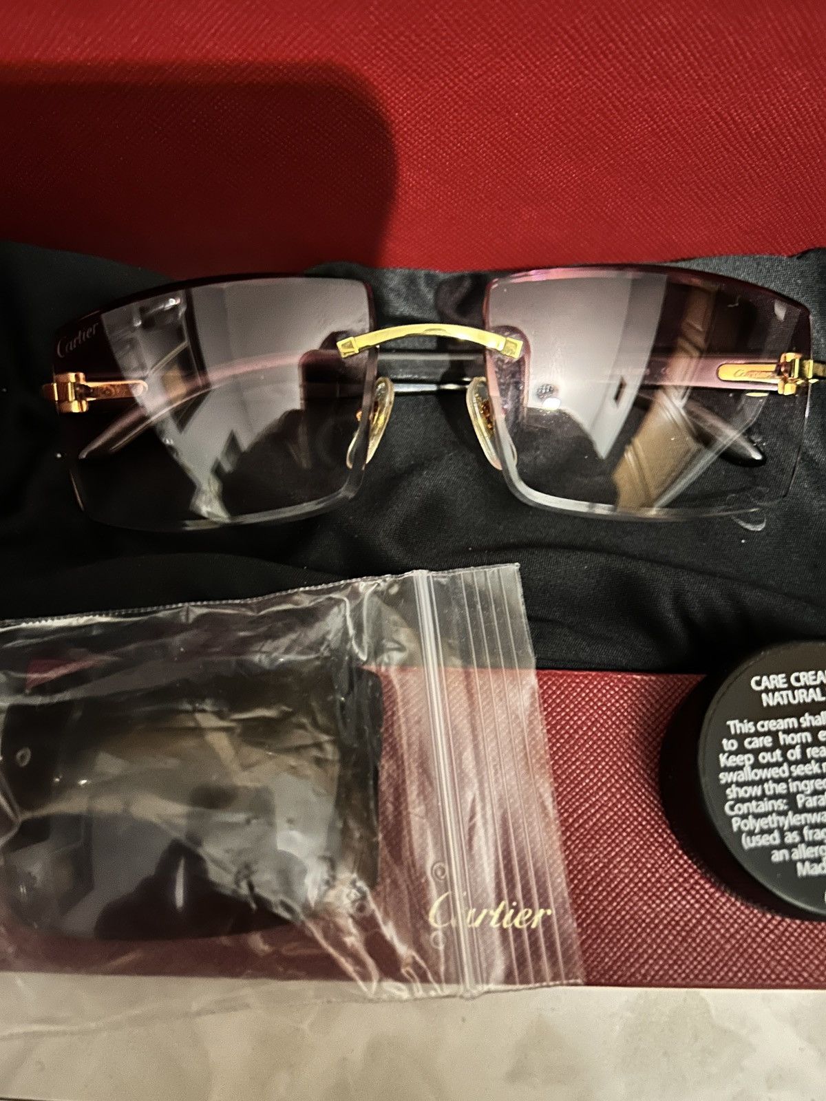 Cartier Cartier Buffalo Horn C Décor Sunglasses – Rare Buffs Size ONE SIZE - 5 Thumbnail