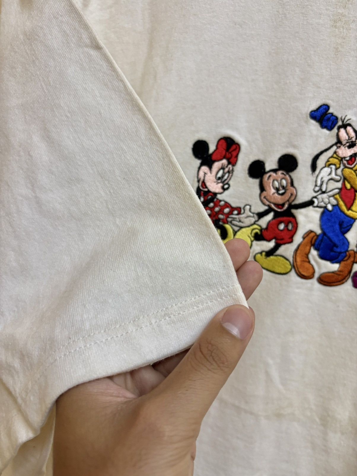 Vintage Vintage 90s Mickey Mouse Line Up Embroidery Cartoon Disney Size US XL / EU 56 / 4 - 10 Thumbnail