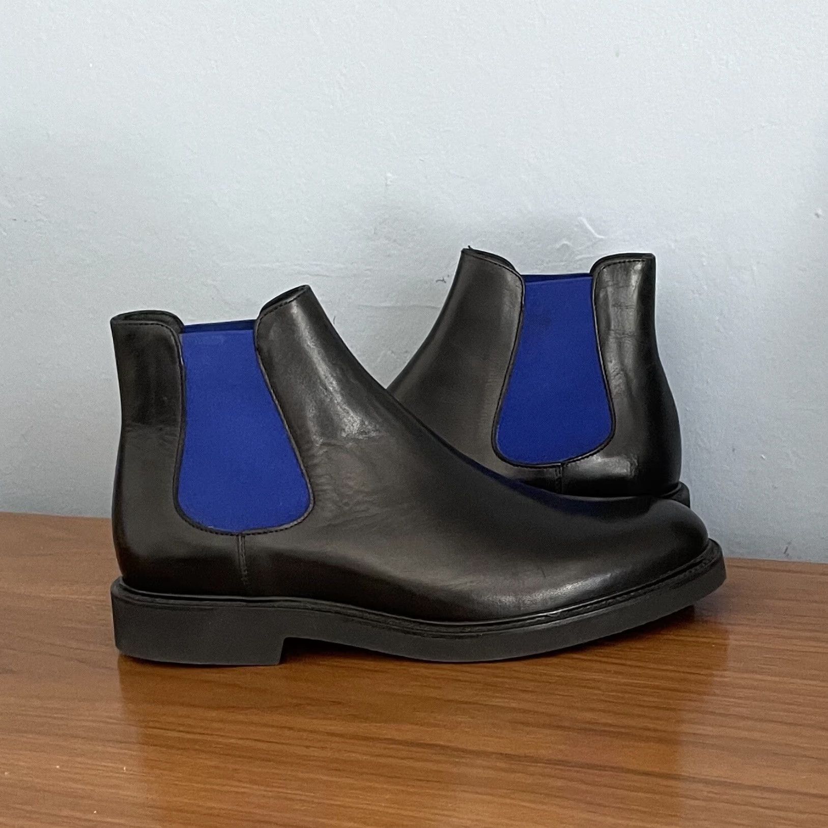 8 by YOOX VINTAGE 8 By Yoox Black Leather Chelsea Ankle Boots Mens Size 41 US 8 Chelsea Boot Leather Outsole NWOB Size US 8 / EU 41 - 2 Thumbnail