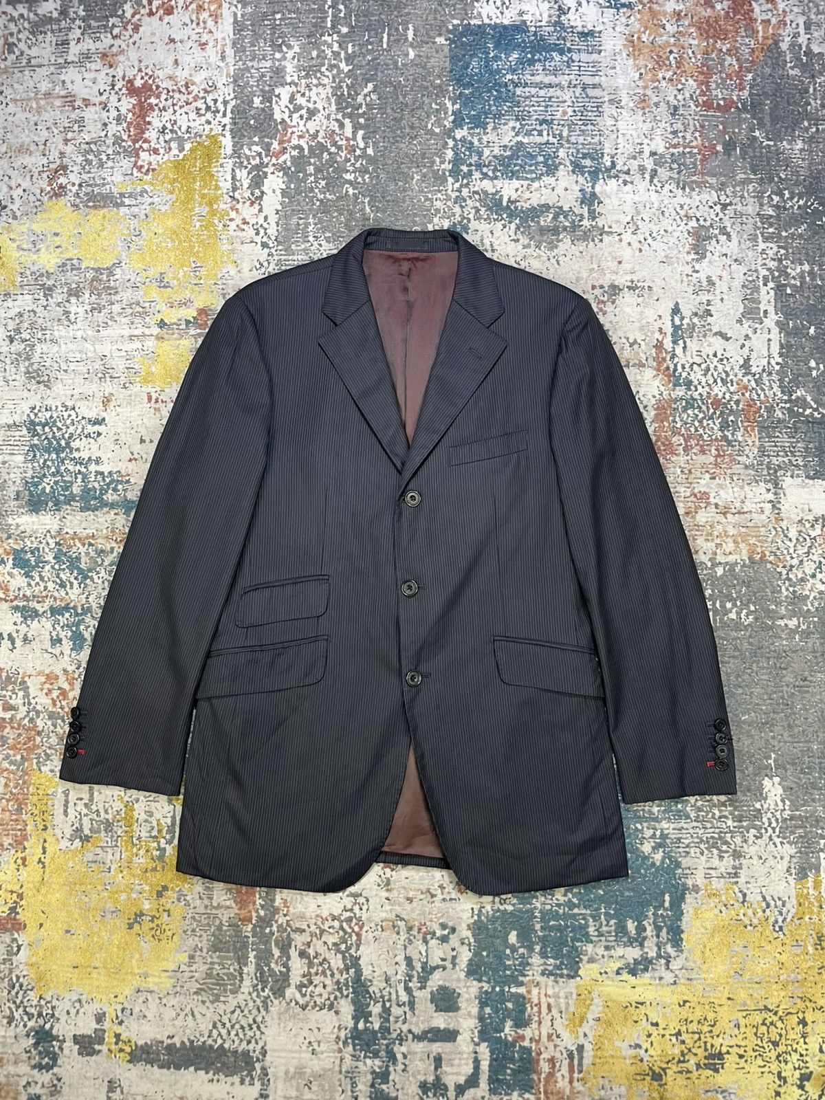 Burberry Burberry Black Label Pinstripes Blazers Size 40L - 1 Thumbnail