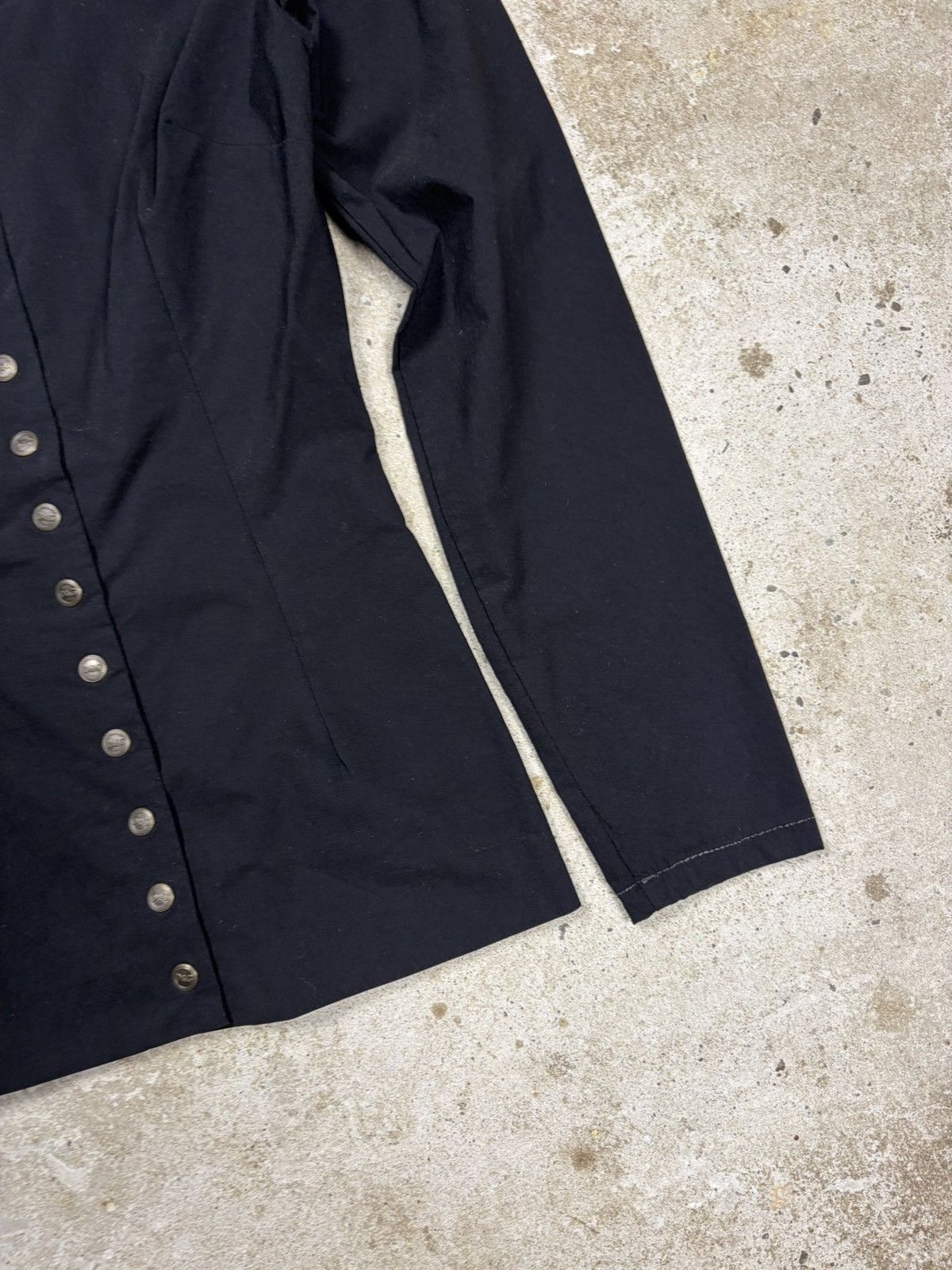 Dolce & Gabbana Vintage Early 90s Dolce & Gabbana Light Black Blazer Jacket Size S / US 4 / IT 40 - 4 Thumbnail