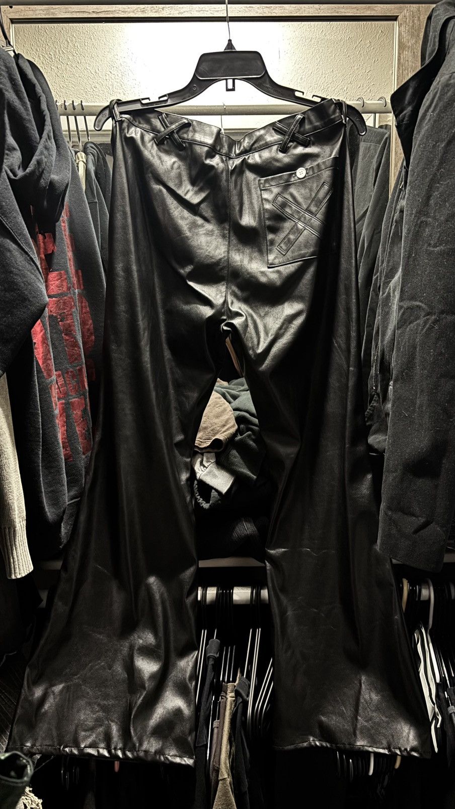 Other Flared bootcut leather pants Size US 32 / EU 48 - 2 Thumbnail