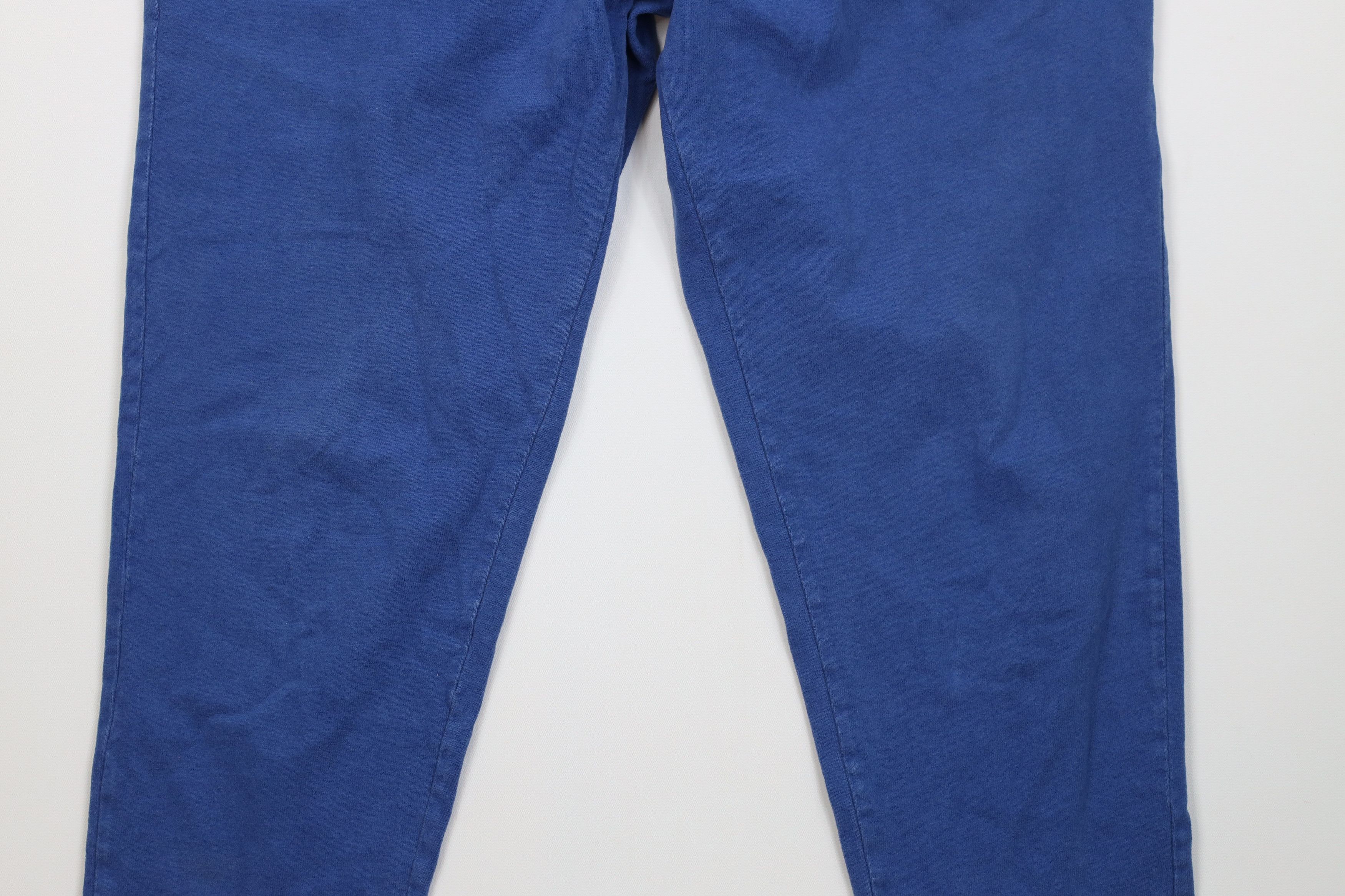 Adidas Vintage 90s Adidas Cotton Ribbed Knit Sweatpants Pants Blue Size US 32 / EU 48 - 4 Thumbnail
